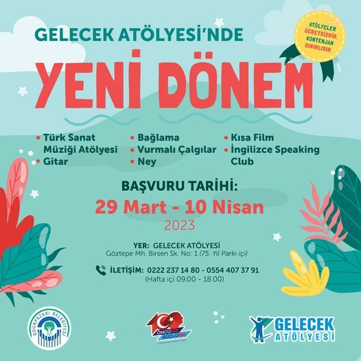ODUNPAZARI BELEDİYESİ'NİN GELECEK ATÖLYESİ’NDE KAYITLAR BAŞLIYOR