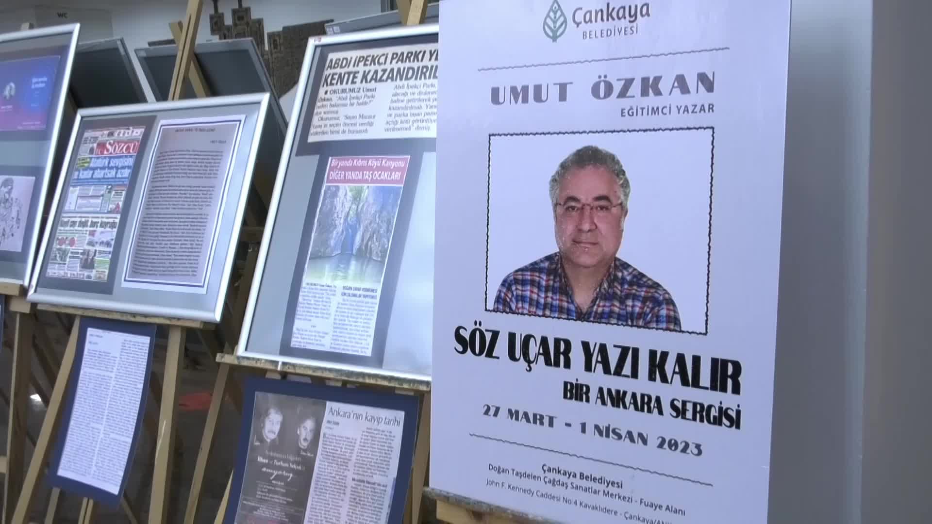 EMEKLİ EDEBİYAT ÖĞRETMENİ UMUT ÖZKAN’DAN “BİR ANKARA SERGİSİ”: “SÖZ UÇAR YAZI KALIR”