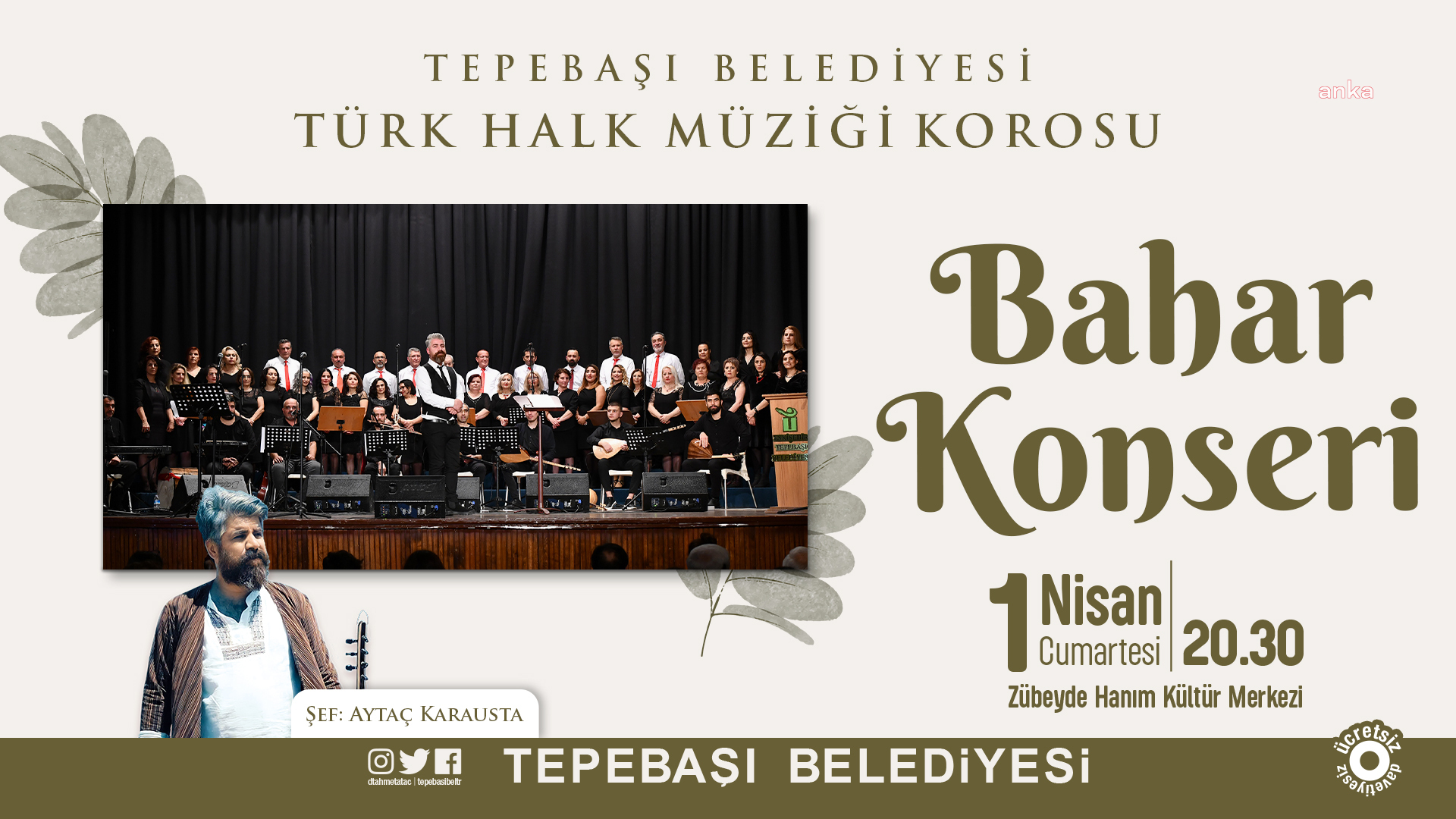 TEPEBAŞI'NDA BAHAR, TÜRKÜLER İLE KARŞILANACAK
