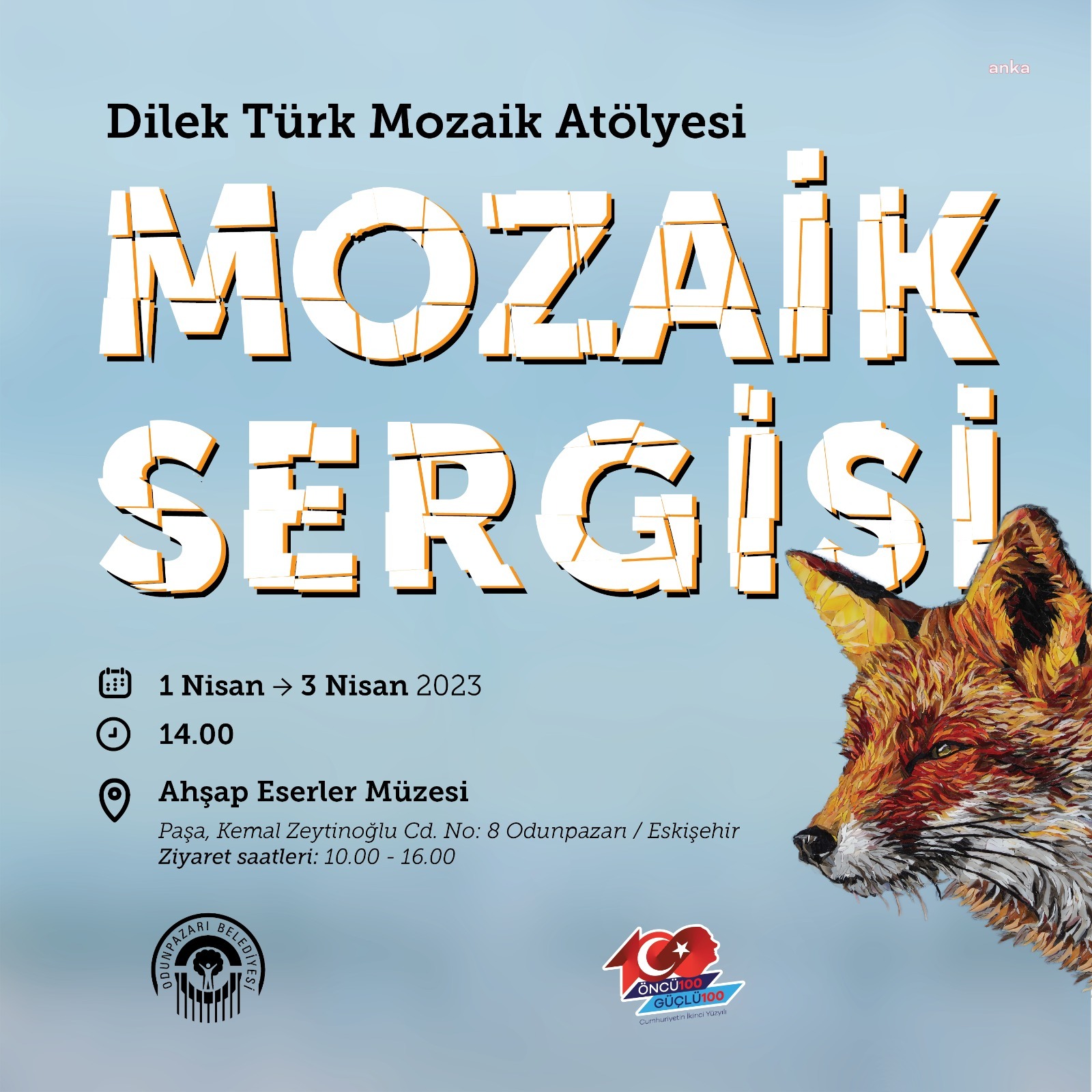 DİLEK TÜRK’ÜN ‘MOZAİK SERGİSİ’, ODUNPAZARI’NDA