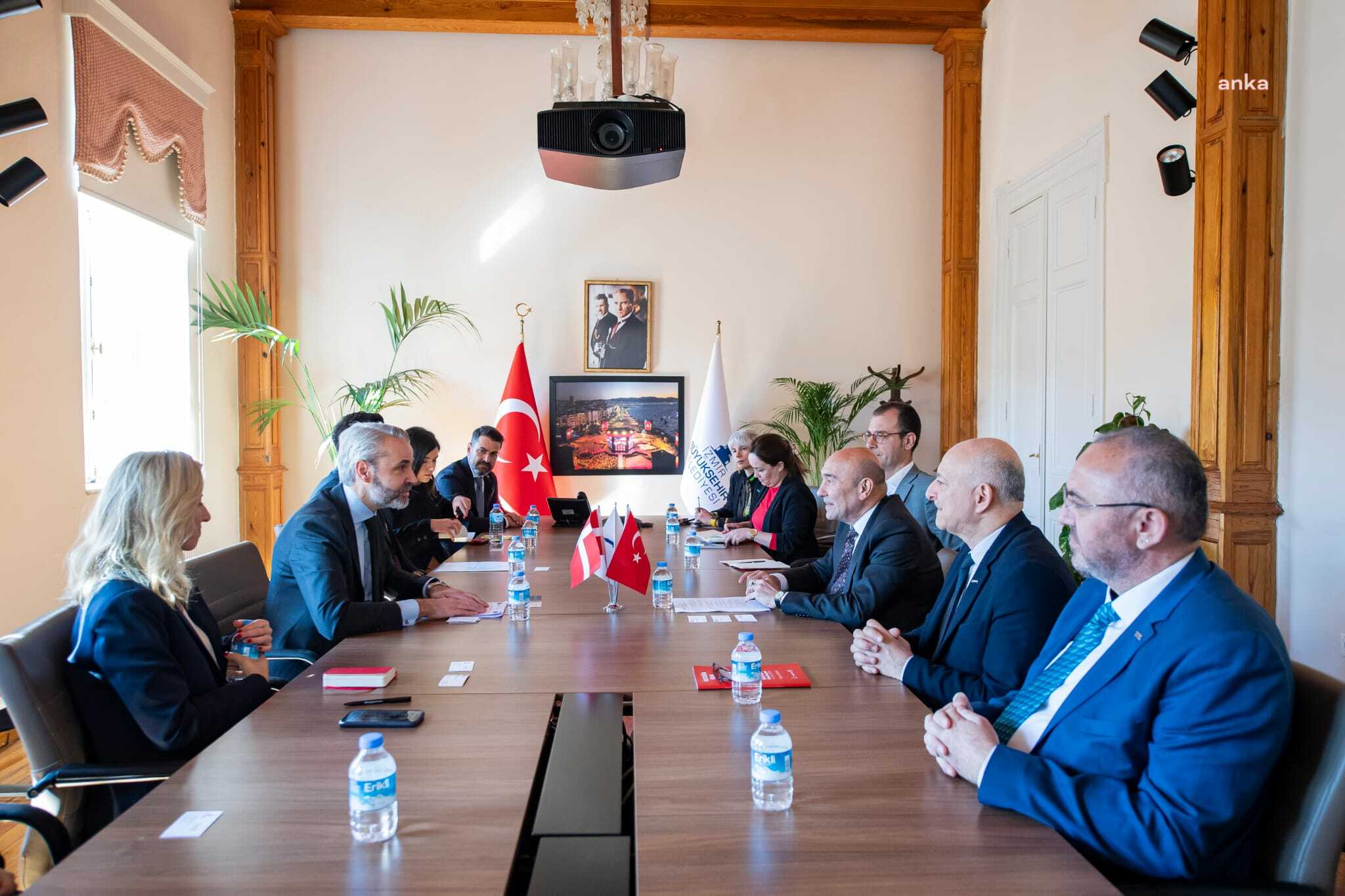BAŞKAN SOYER, THİERRY HOPPE VE HEYETİNİ AĞIRLADI