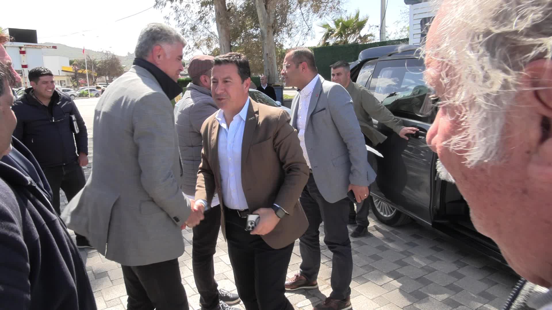 BODRUM BELEDİYE BAŞKANI ARAS, SAHA ZİYARETLERİNE DEVAM EDİYOR