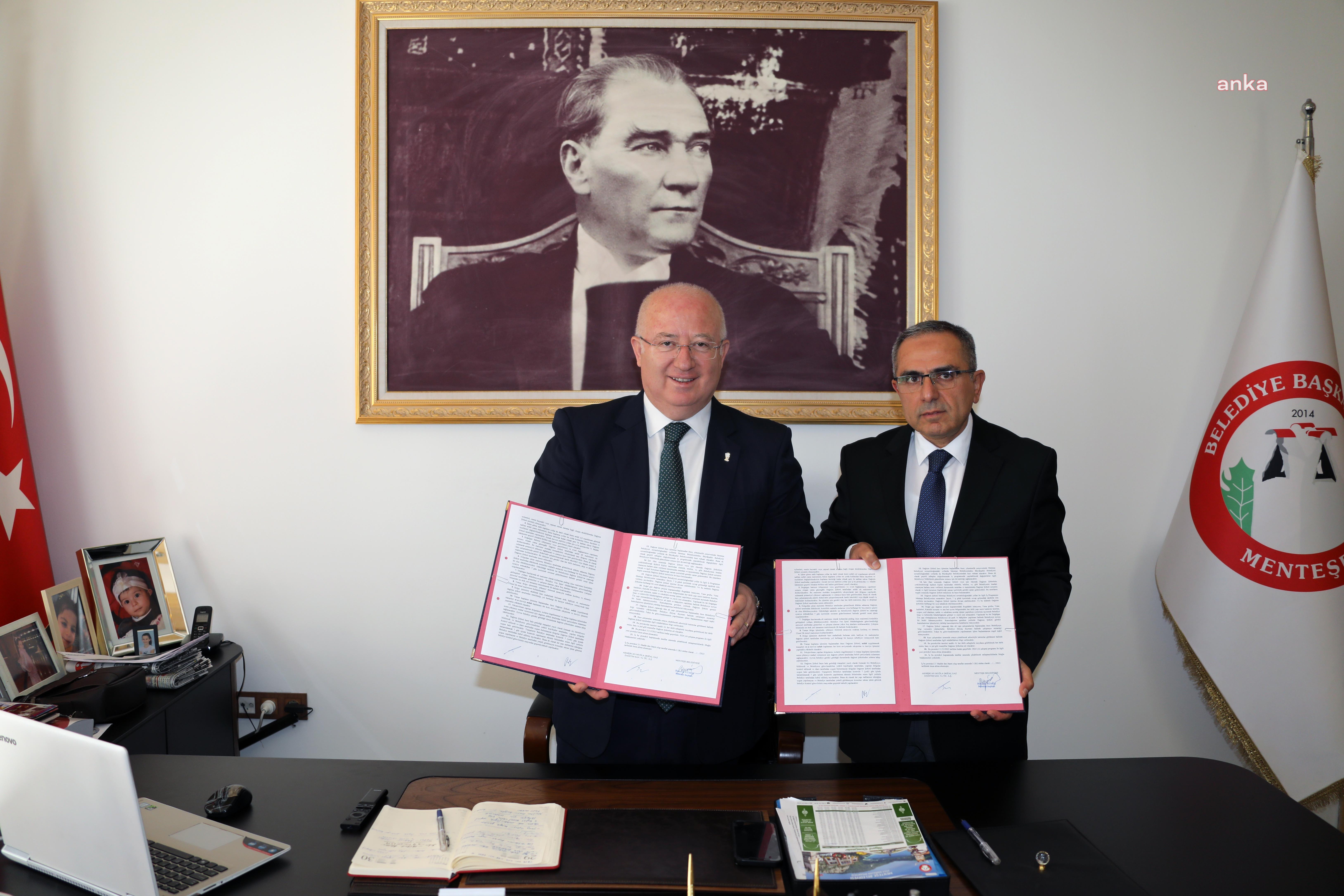 MENTEŞE BELEDİYESİ’NDEN AKÇAOVA DOĞALGAZI İÇİN İŞ BİRLİĞİ PROTOKOLÜ