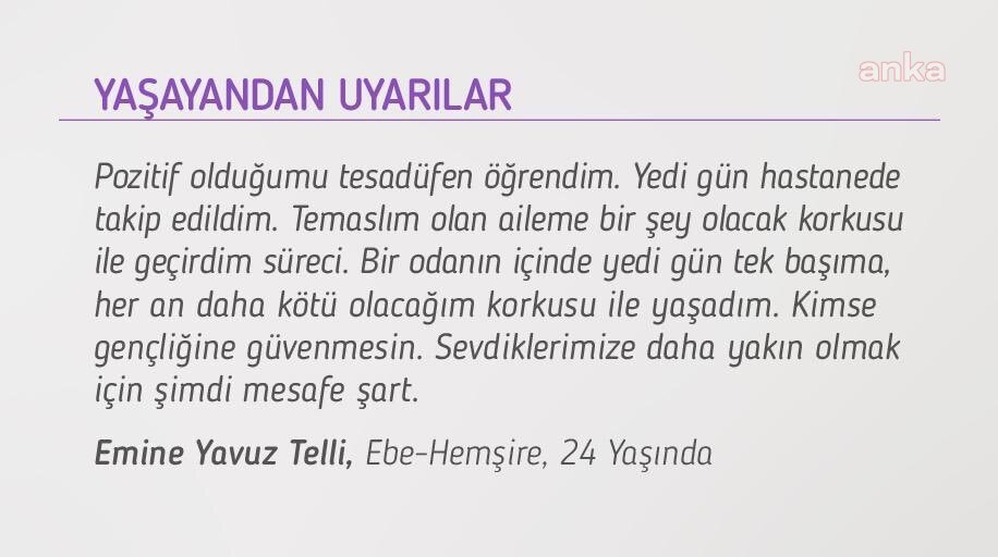 BAKAN KOCA, 24 YAŞINDAKİ HEMŞİRENİN KORONAVİRÜS DENEYİMİNİ PAYLAŞTI