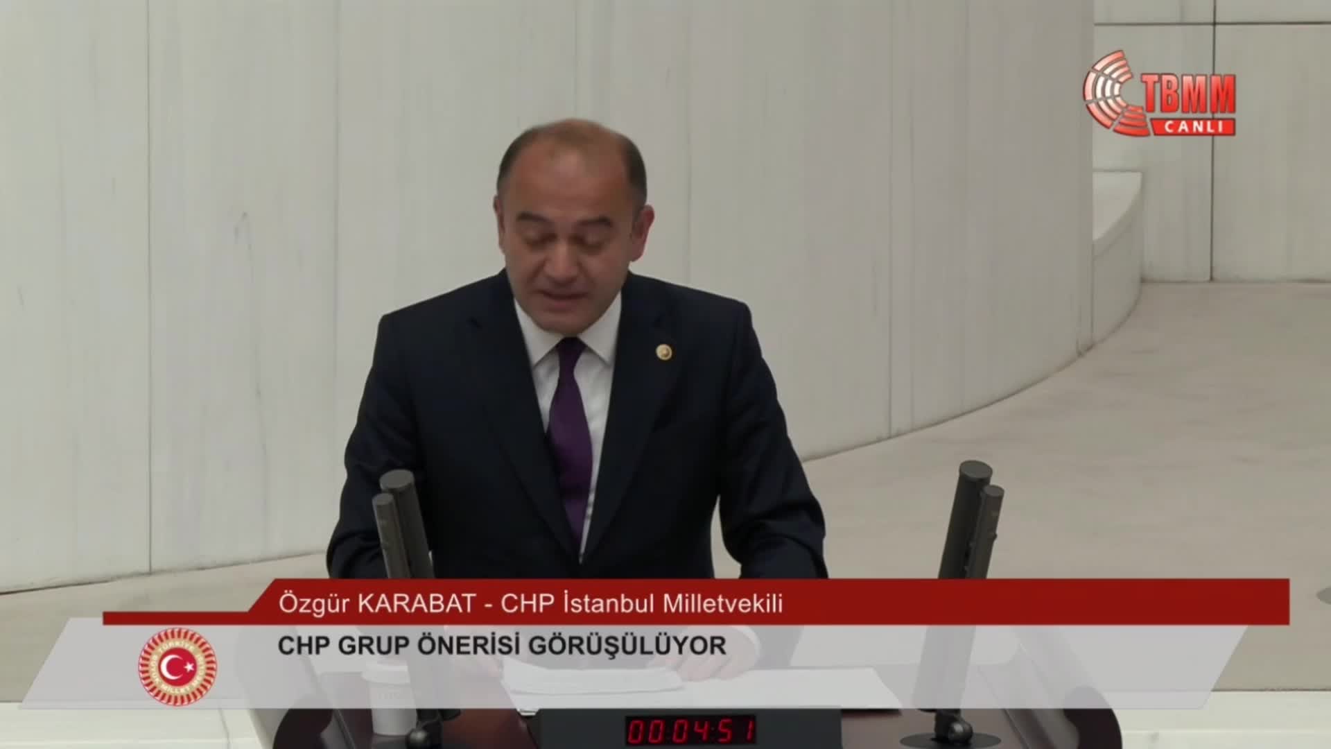 CHP'NİN, "KAMU BANKALARININ İŞLEMLERİNE YÖNELİK İDDİALARIN ARAŞTIRILMASI" İÇİN GENEL GÖRÜŞME AÇILMASI ÖNERİSİ, AKP VE MHP'Lİ VEKİLLERİN OYLARIYLA REDDEDİLDİ