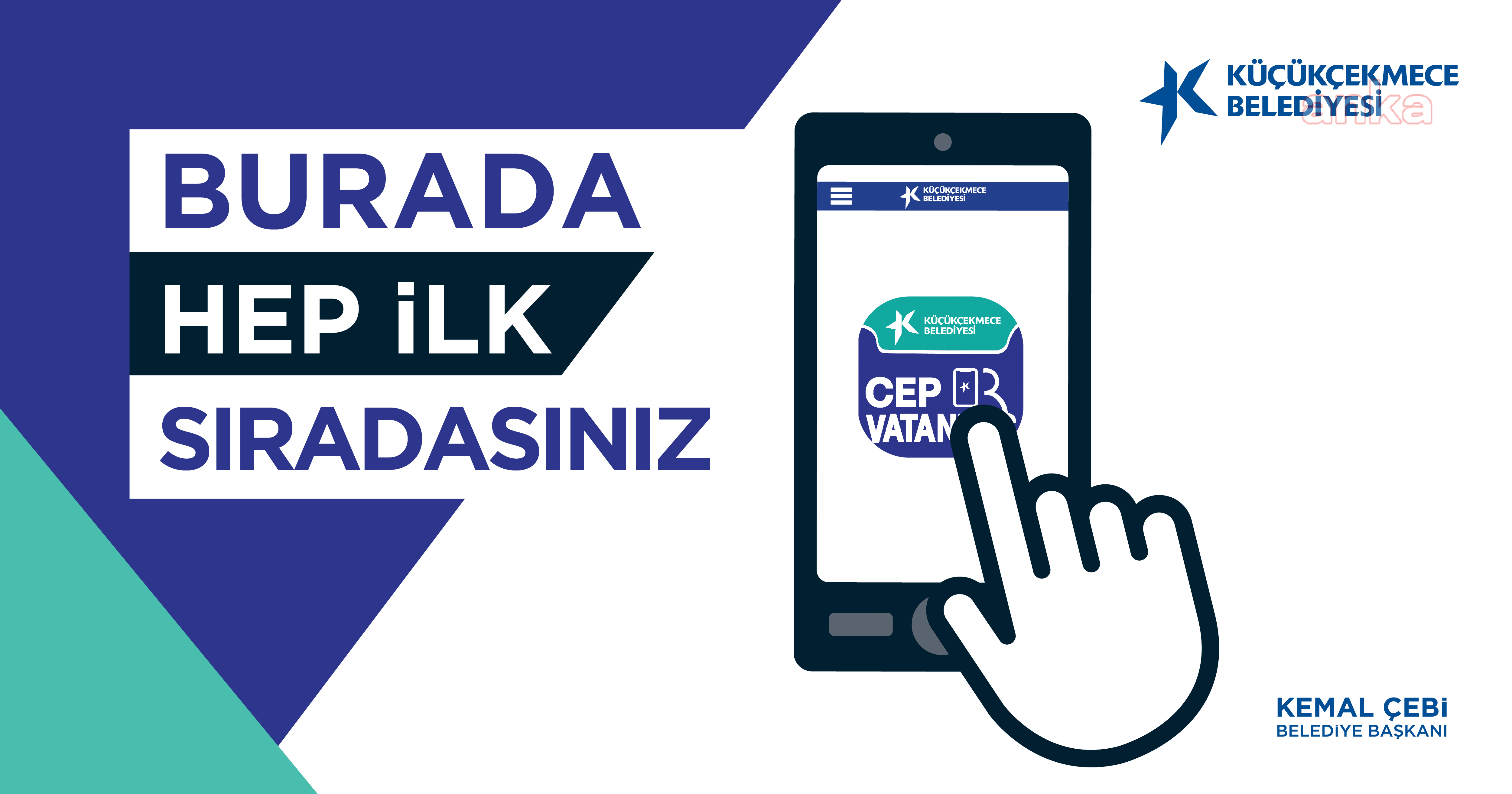 KÜÇÜKÇEKMECE BELEDİYESİ'NİN "CEP VATANDAŞ UYGULAMASI" HAYATA GEÇTİ