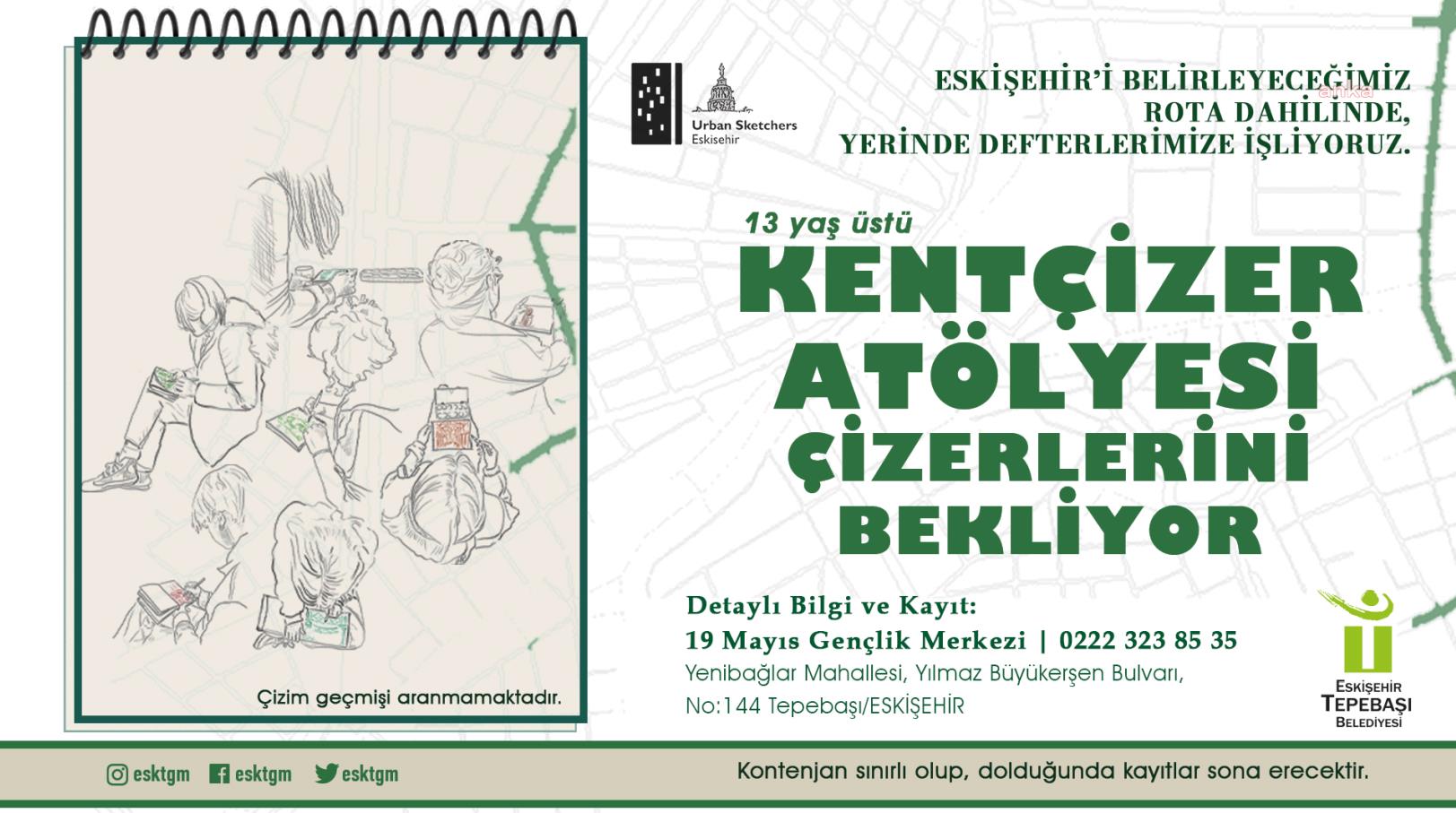 TEPEBAŞI BELEDİYESİ’NİN KENTÇİZER ATÖLYESİ, YENİ DÖNEM İÇİN KATILIMCILARINI BEKLİYOR