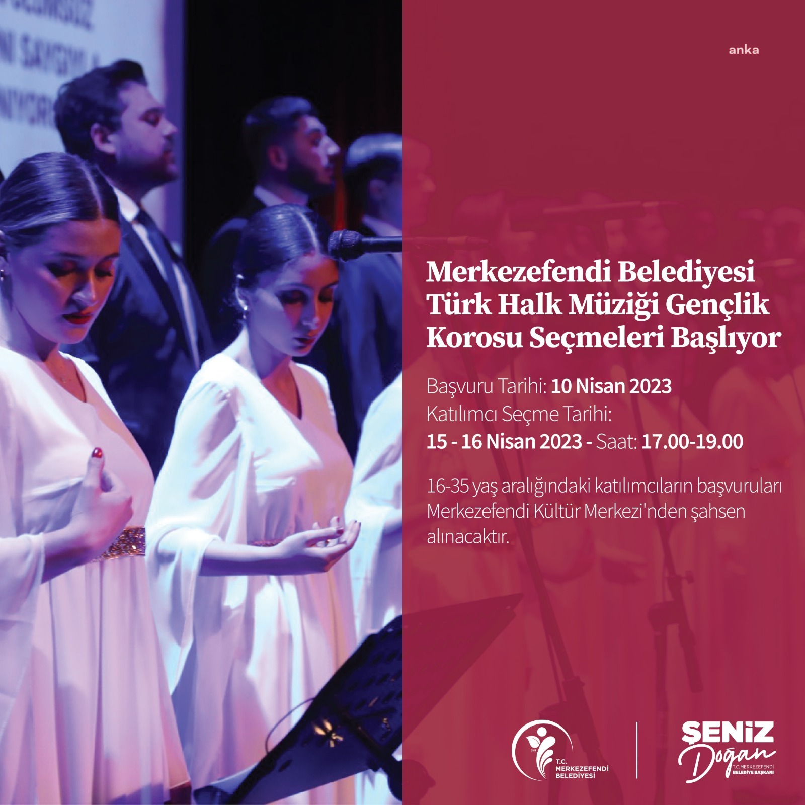 MERKEZEFENDİ KOROSU İÇİN BAŞVURULAR BAŞLADI