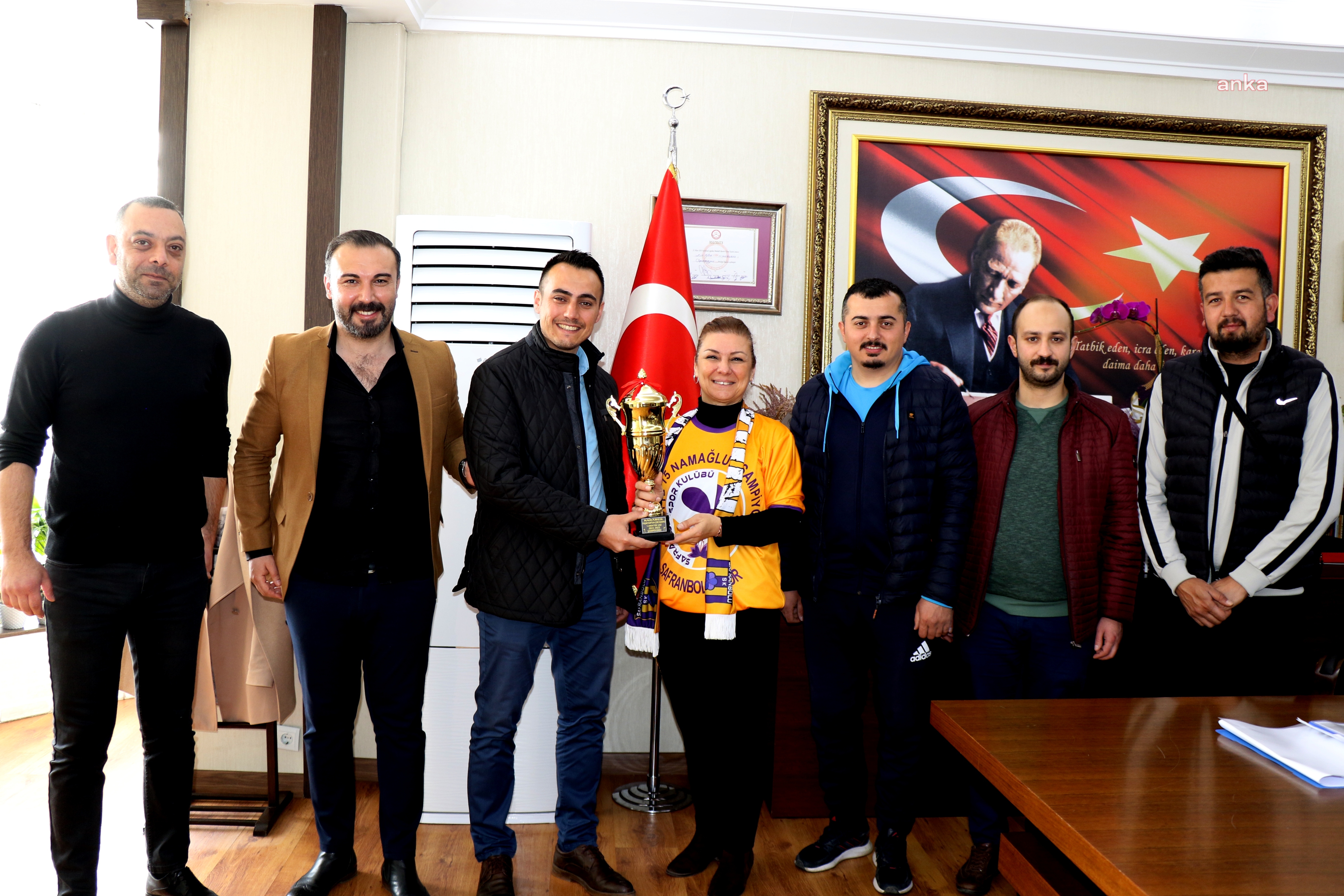 SAFRANBOLU SPOR YÖNETİMİNDEN BELEDİYE BAŞKANI KÖSE'YE ZİYARET