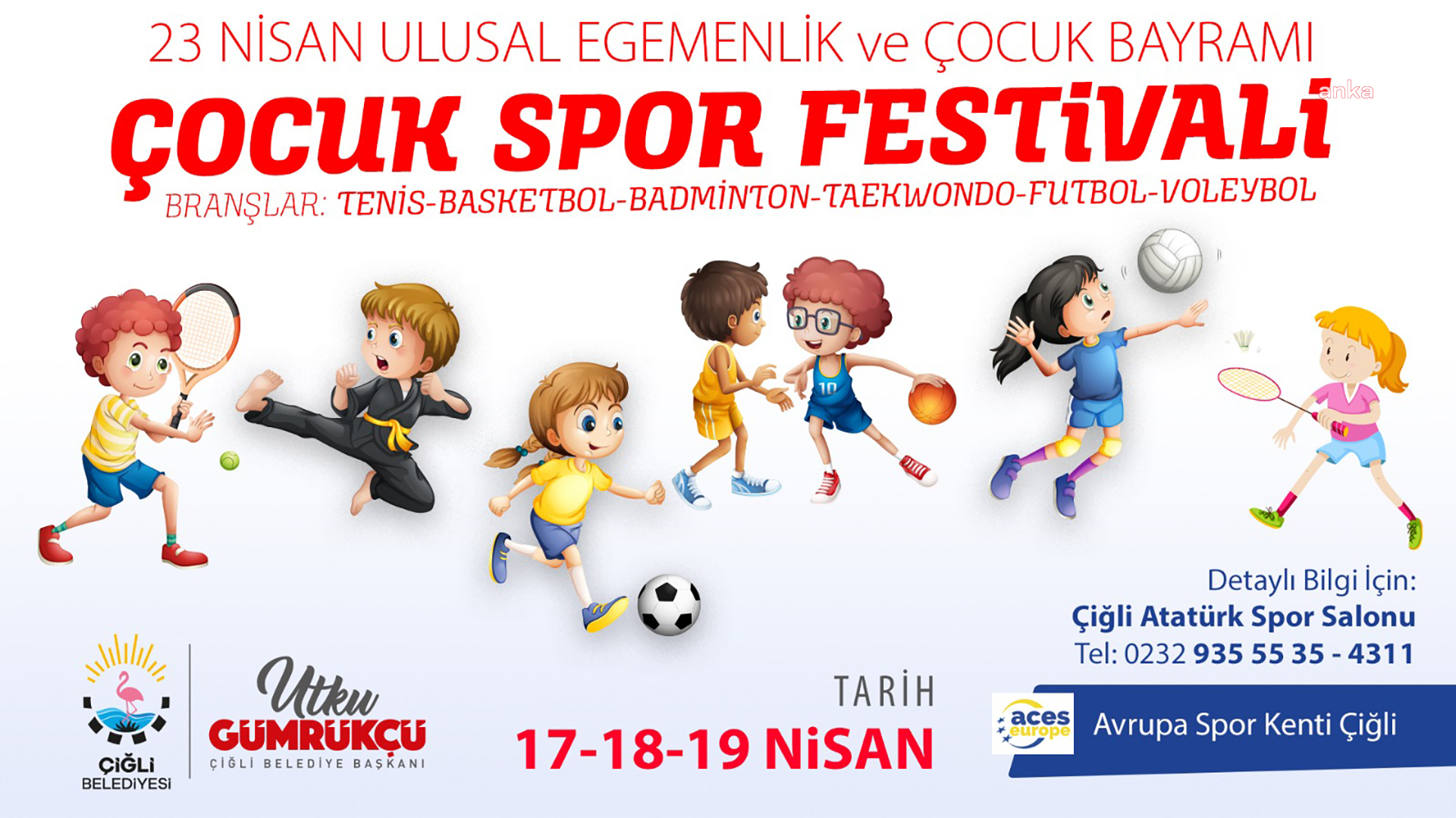 ÇİĞLİ, ‘23 NİSAN ÇOCUK SPOR FESTİVALİ’NE HAZIR