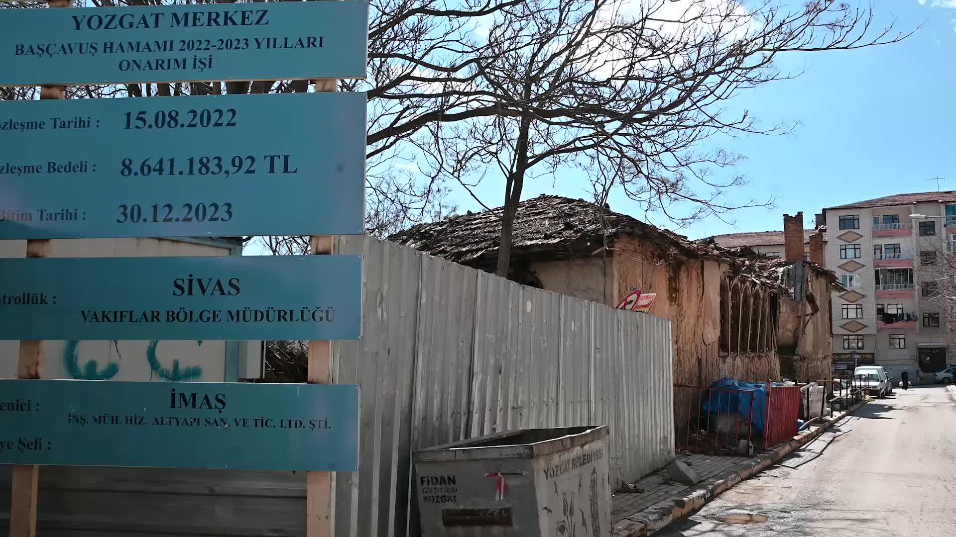 YOZGAT’TA TARİHİ YAPILARIN RESTORASYON ÇALIŞMALARI DEVAM EDİYOR