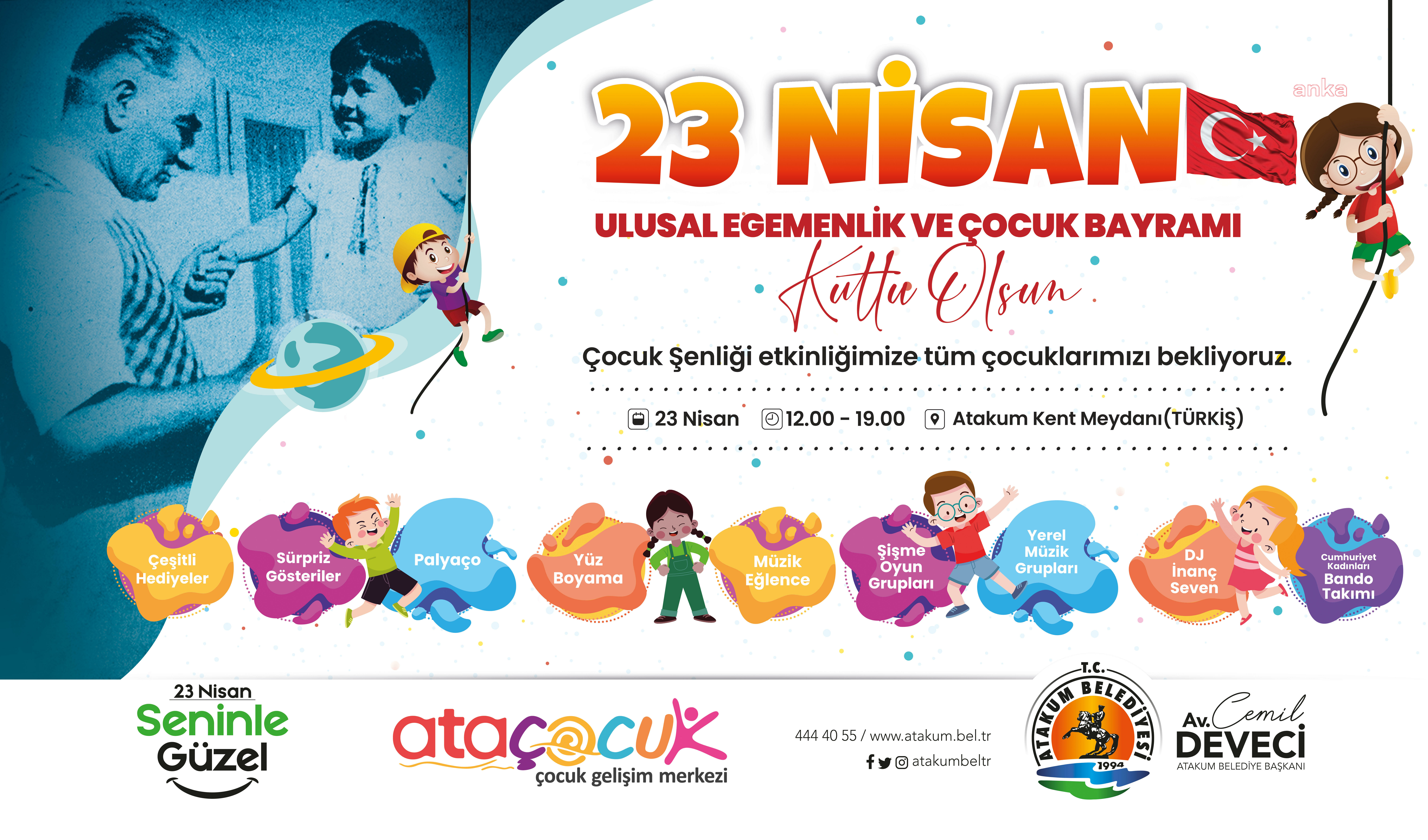 ATAKUM BELEDİYESİ’NDEN 23 NİSAN ÇOCUK ŞENLİĞİ
