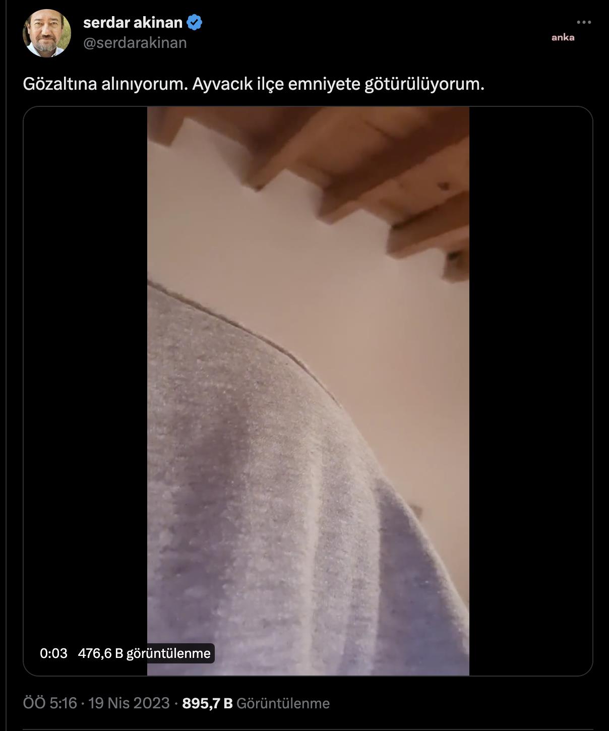 GÖZALTINA ALINAN GAZETECİ SERDAR AKİNAN İSTANBUL İL EMNİYET MÜDÜRLÜĞÜ'NE GETİRİLDİ