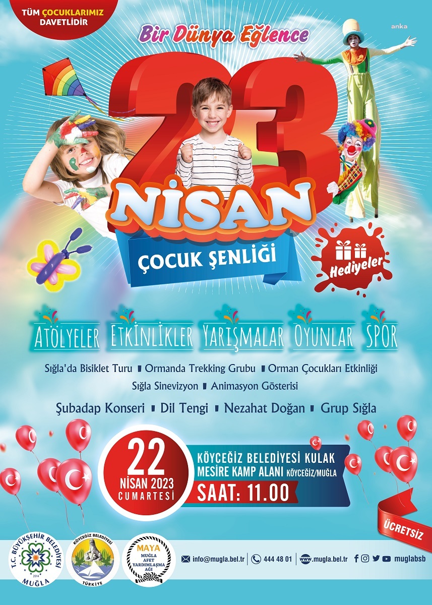 MUĞLA BÜYÜKŞEHİR 23 NİSAN COŞKUSUNU KÖYCEĞİZ’DE YAŞATACAK