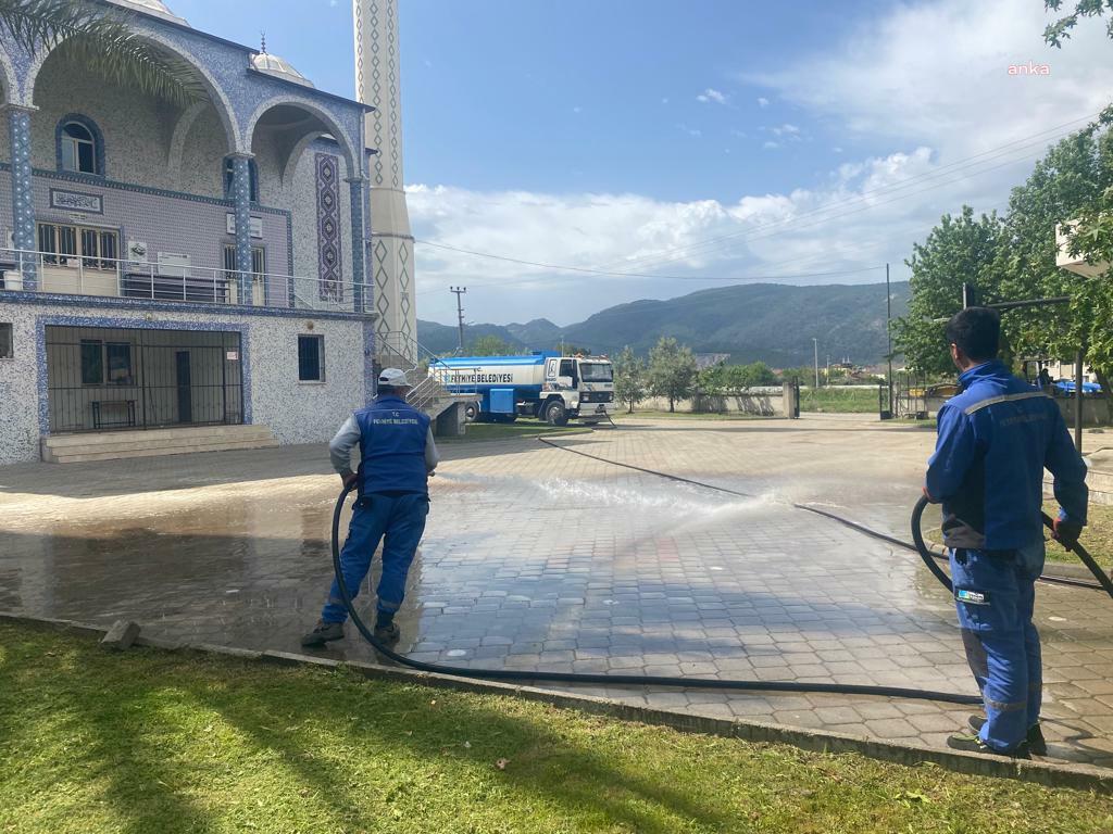 FETHİYE'DE CAMİLER RAMAZAN BAYRAMI’NA HAZIRLANIYOR