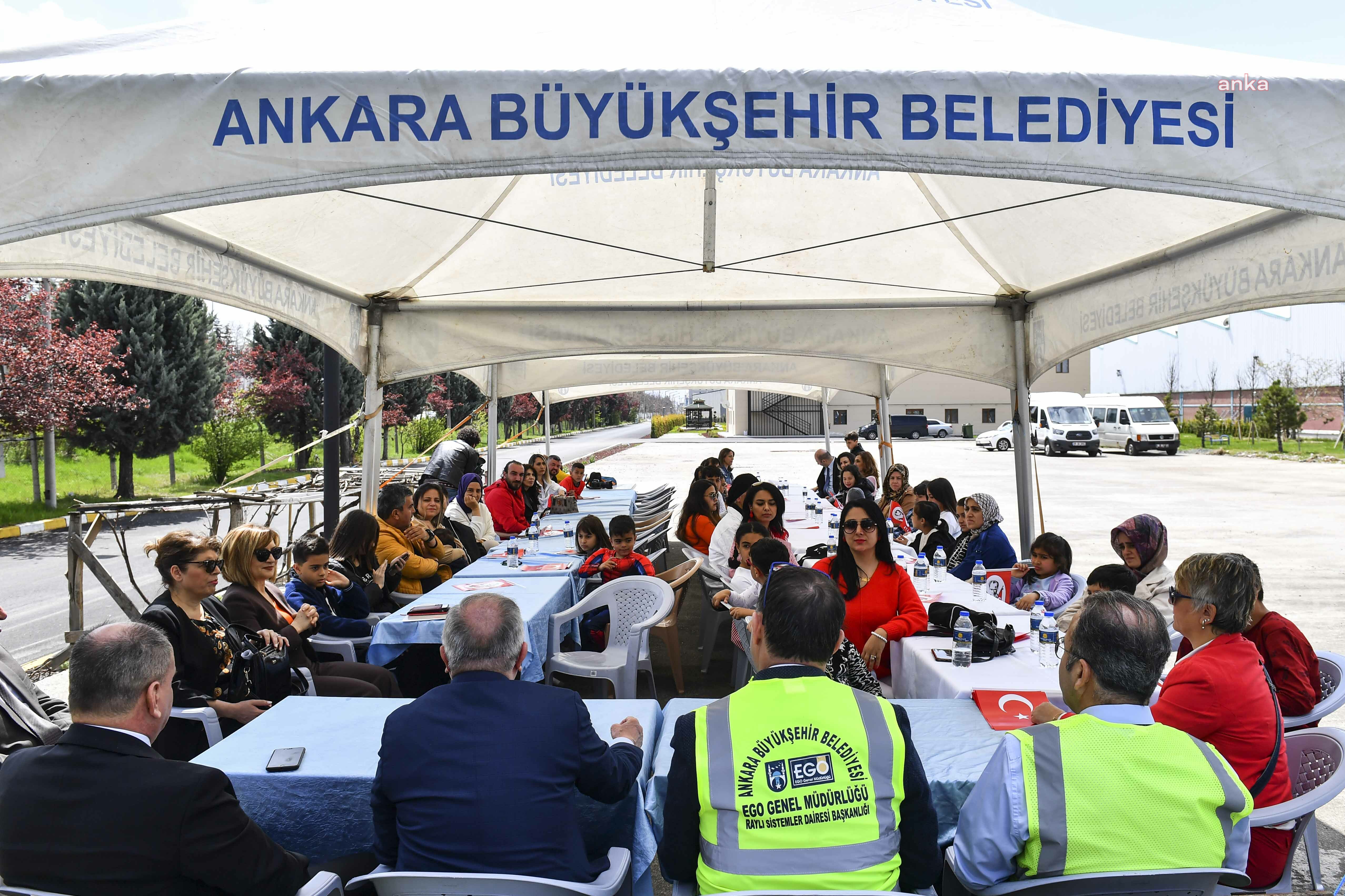 ANKARA BÜYÜKŞEHİR BELEDİYESİ’NDEN DEPREMZEDE ÇOCUKLARA 23 NİSAN SÜRPRİZİ