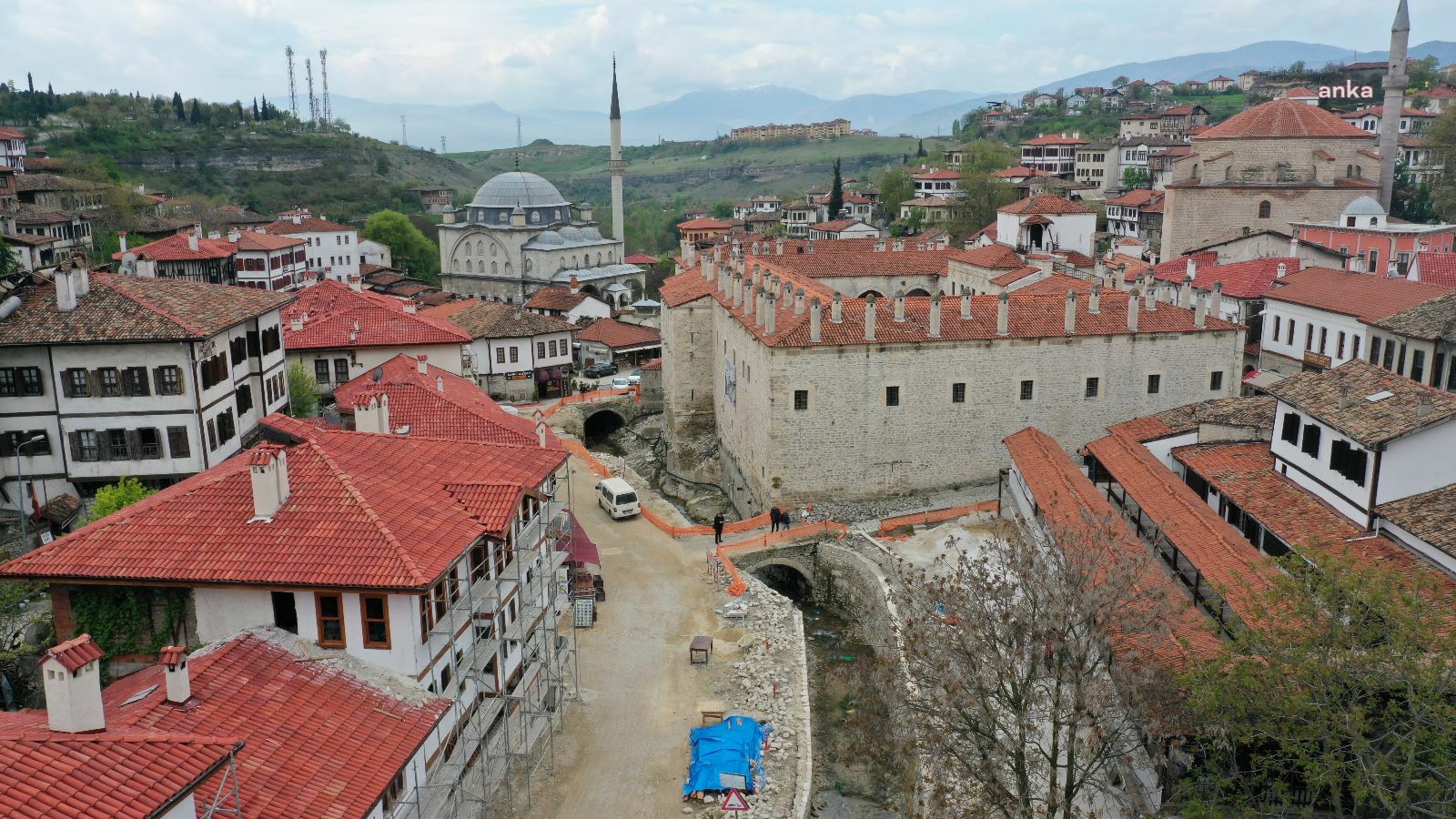 SAFRANBOLU TARİHİ ÇARŞI BÖLGESİNDE ÇALIŞMALAR SÜRÜYOR