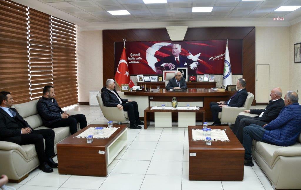 ZONGULDAK BELEDİYE BAŞKANI ALAN'DAN KDZ.EREĞLİ BELEDİYE BAŞKANI POSBIYIK’A TAZİYE ZİYARETİ