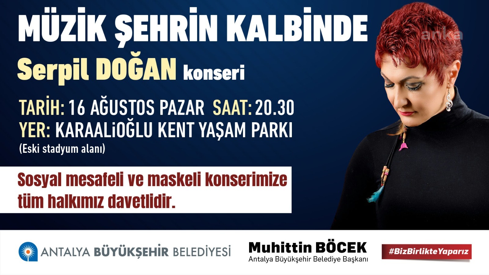 ANTALYA BÜYÜKŞEHİR BELEDİYESİ’NDEN AÇIK HAVADA MÜZİK KEYFİ