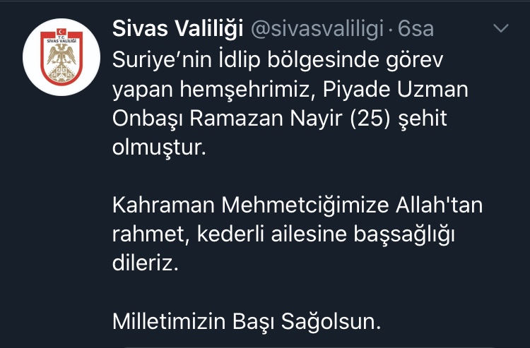 İDLİB’DE 3 ŞEHİT, 1 YARALI