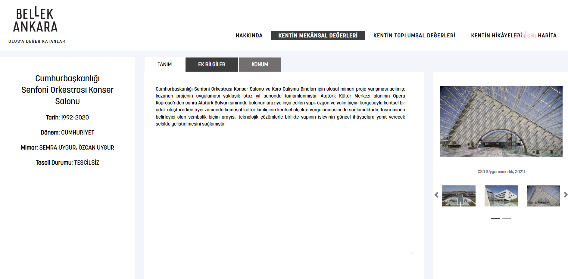 ANKARA BÜYÜKŞEHİR BELEDİYESİ, ‘BELLEK ANKARA’ İNTERNET SİTESİNİ ERİŞİME AÇTI