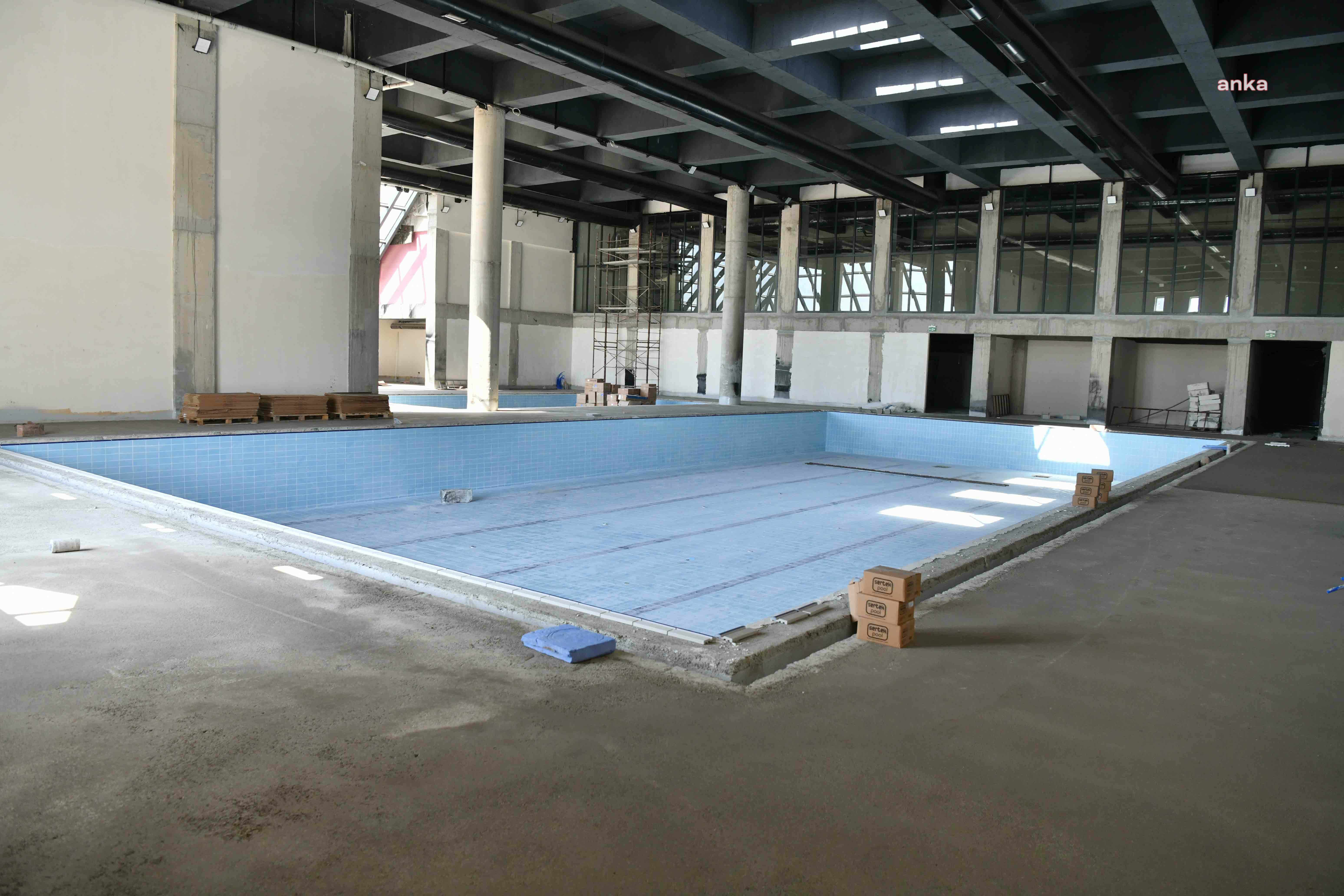 ABB, ALTINPARK YÜZME HAVUZU YENİLEME ÇALIŞMALARINA DEVAM EDİYOR