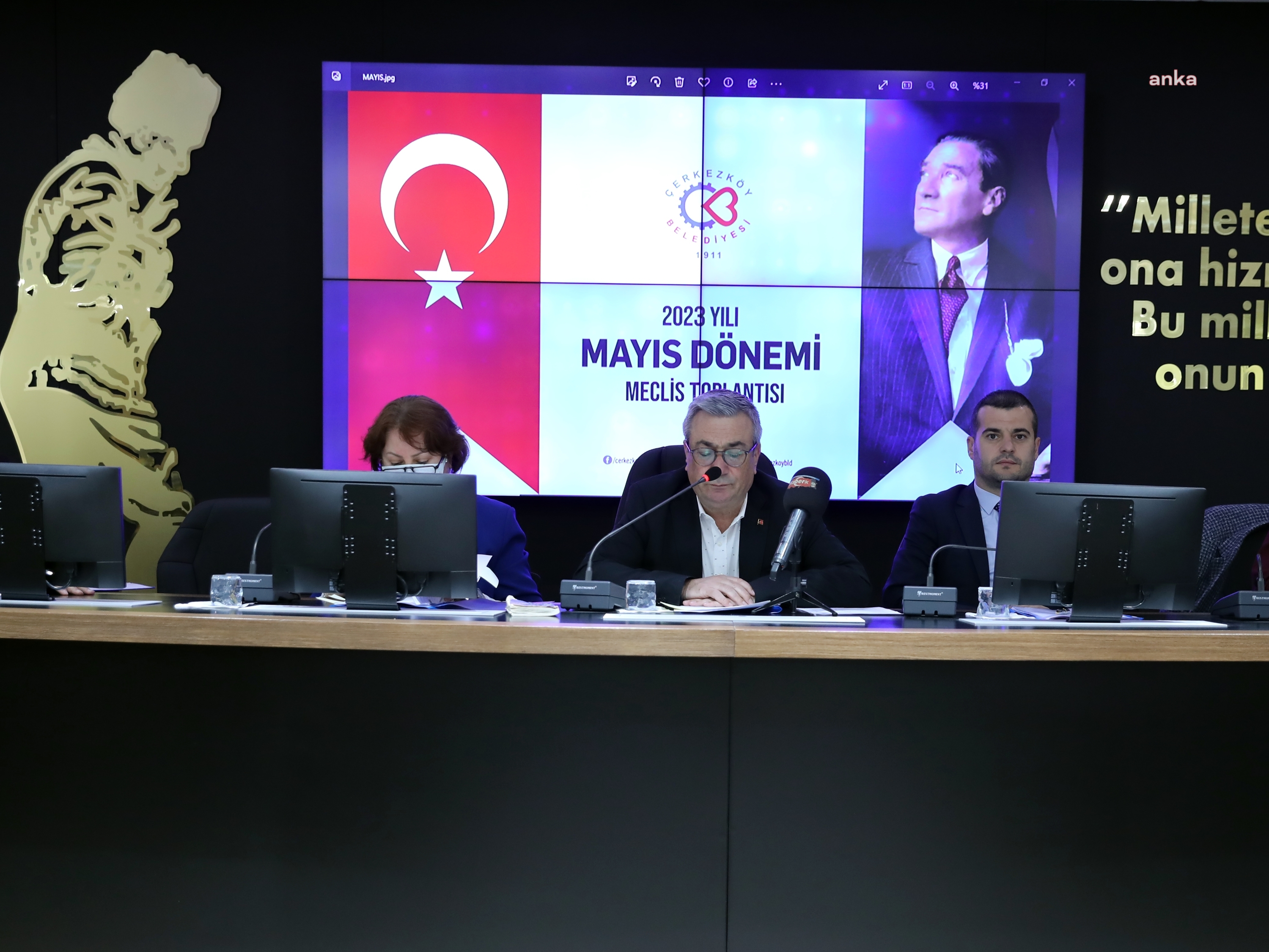 ÇERKEZKÖY BELEDİYESİ'NİN 2022 YILI KESİN HESAPLARI OY ÇOKLUĞUYLA KABUL EDİLDİ