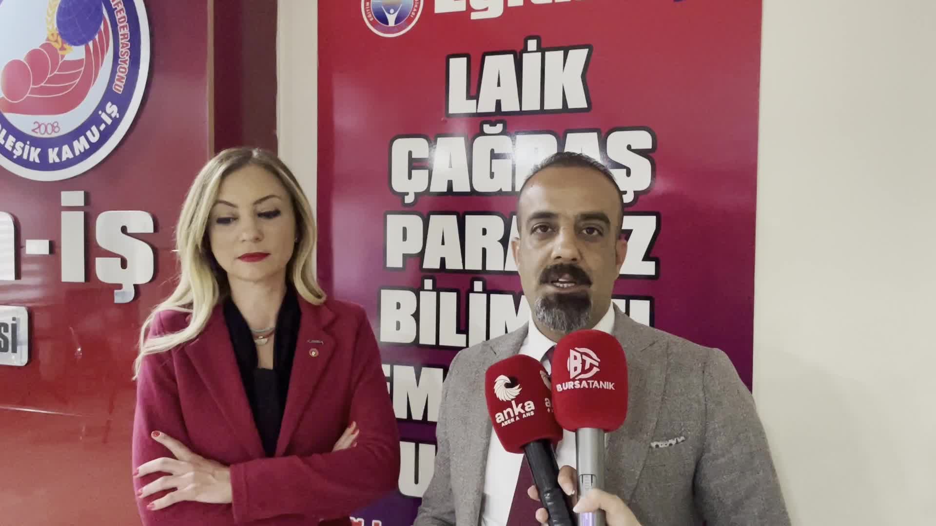 EĞİTİM İŞ BURSA ŞUBE BAŞKANI YELİZ TOY HAKKINDA, İKİ YIL ÖNCEKİ AÇIKLAMALARI GEREKÇE GÖSTERİLEREK DAVA AÇILDI… BİRLEŞİK KAMU İŞ: “YARGILAMAK İSTEDİKLERİ ÇADIR SKANDALI İLE MİLLİ EĞİTİM BAKANLIĞI’NIN İPLİĞİNİN PAZARA ÇIKARILMIŞ OLMASIDIR”