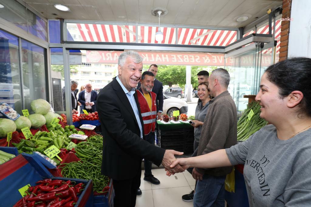 NARLIDERE BELEDİYE BAŞKANI ENGİN, ESNAFLA BULUŞMAYA DEVAM EDİYOR