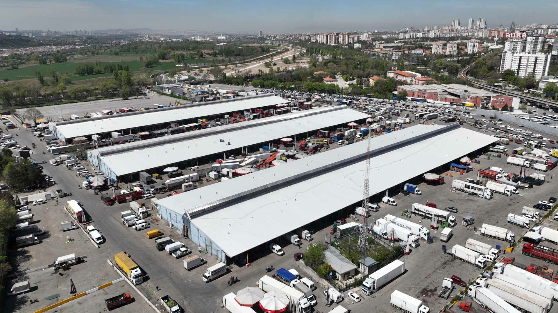 ANKARA SEBZE VE MEYVE TOPTANCI HALİ YENİ ÇATISINA KAVUŞTU