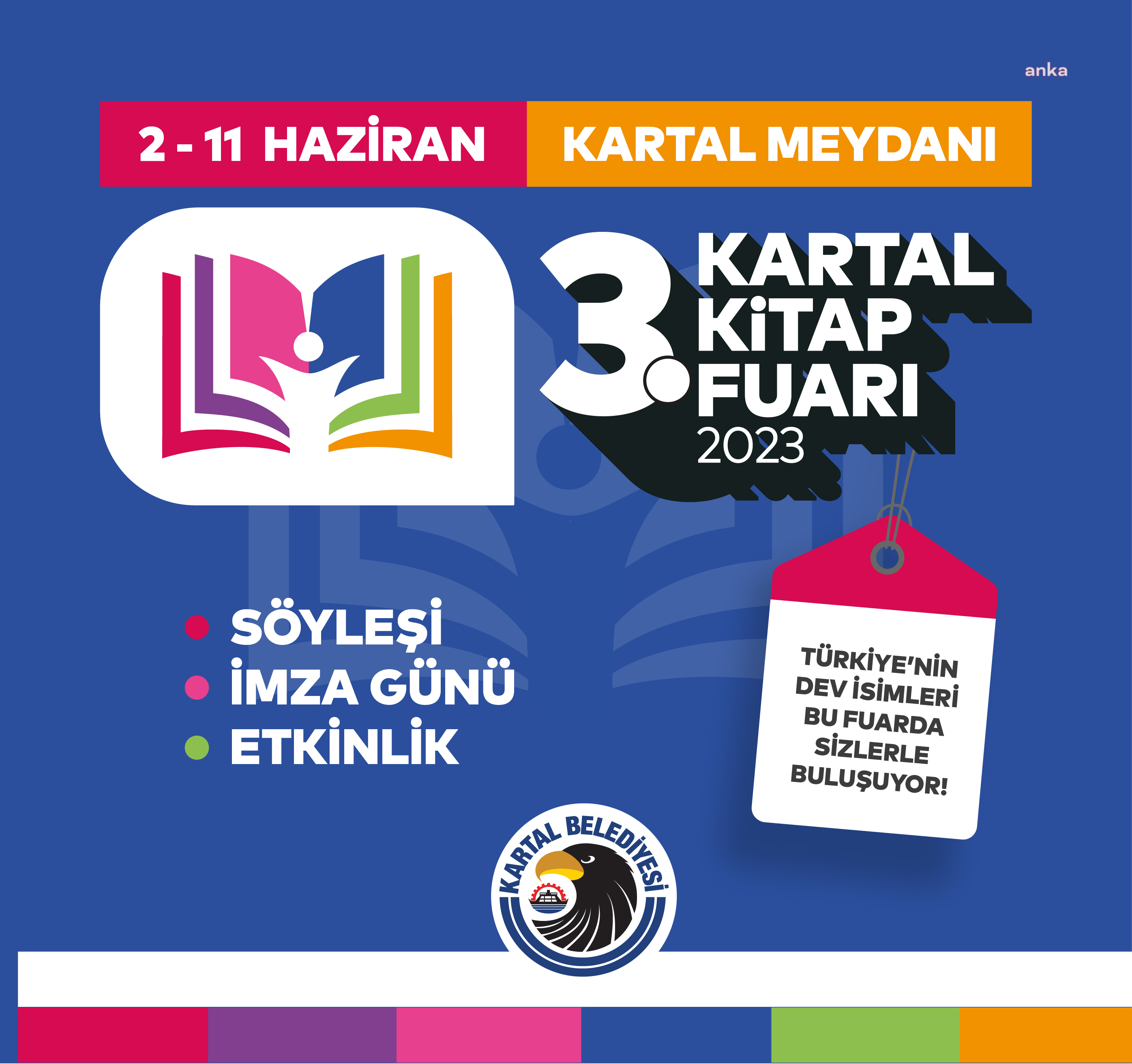 KARTAL KİTAP FUARI, KİTAPSEVERLERLER İLE BULUŞMAK İÇİN GÜN SAYIYOR