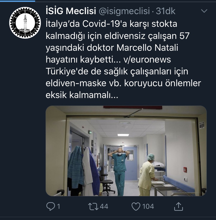 İTALYA'DA ELDİVENSİZ KALAN DOKTOR KORONADAN ÖLDÜ