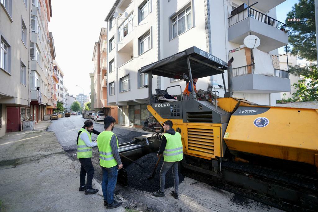 KARTAL’IN SOKAKLARINDA ASFALT ÇALIŞMALARI DEVAM EDİYOR