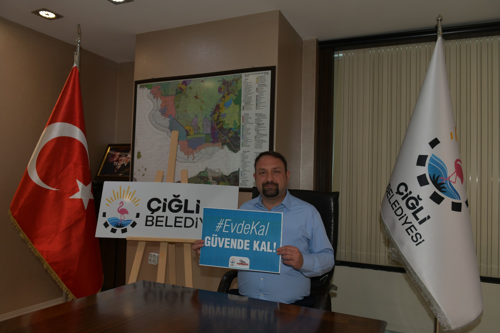 ÇİĞLİ BELEDİYESİ'NDEN KURUM İÇİ KORONAVİRÜS TEDBİRLERİ