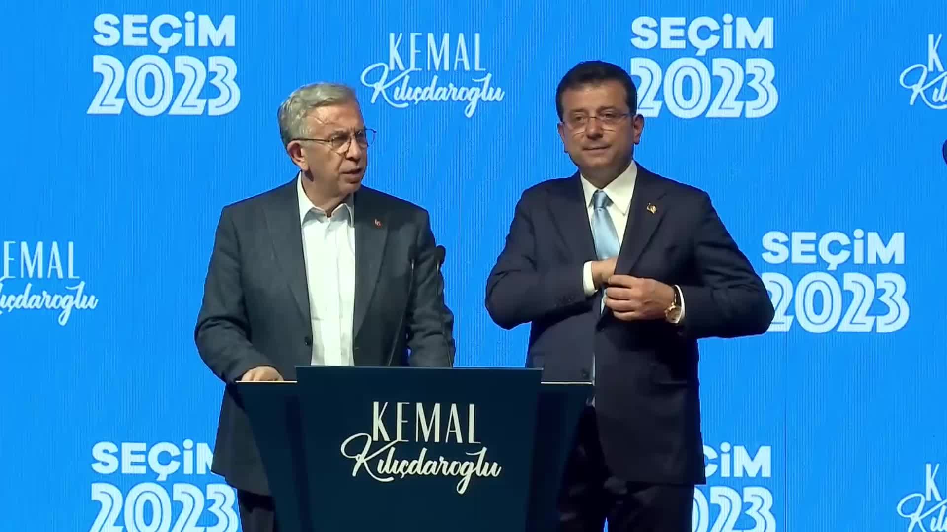 MANSUR YAVAŞ: "ŞU ANDAKİ ANADOLU AJANSI'NIN VERİLERİNE GÖRE GERİDEYİZ ANCAK YÜZDE 23,87 İSTANBUL'DA VE ANKARA'DA ÖNDEYİZ BUNU BÜTÜN HALKIMIZIN BİLMESİ LAZIM"