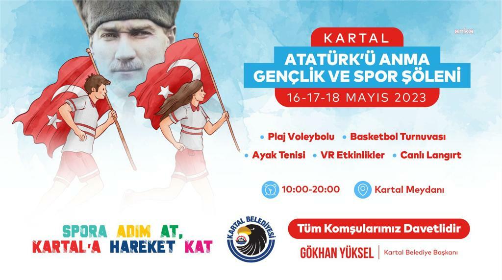 KARTAL’DA COŞKULU 19 MAYIS KUTLAMASI