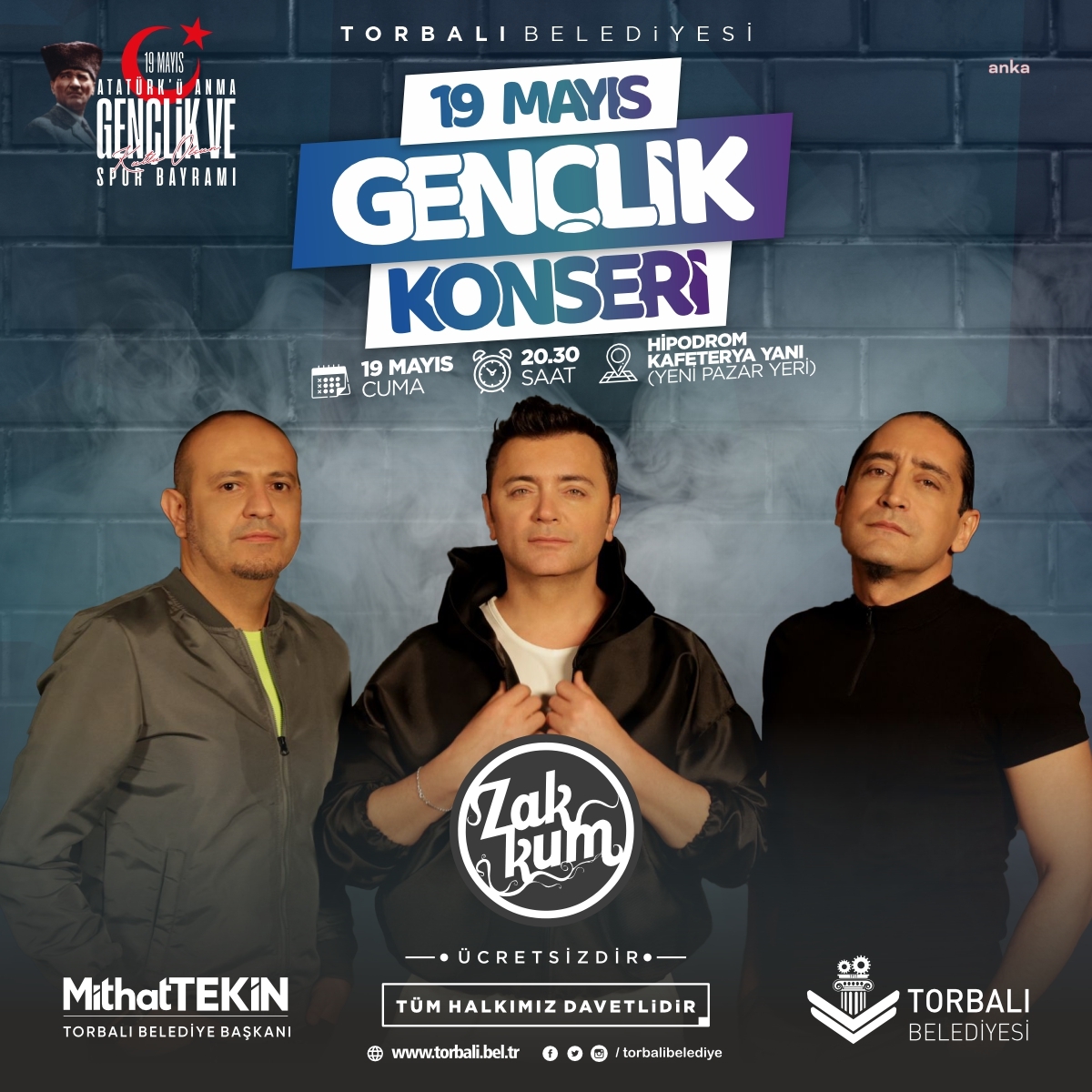 TORBALILI GENÇLER 19 MAYIS’I ZAKKUM İLE KUTLAYACAK