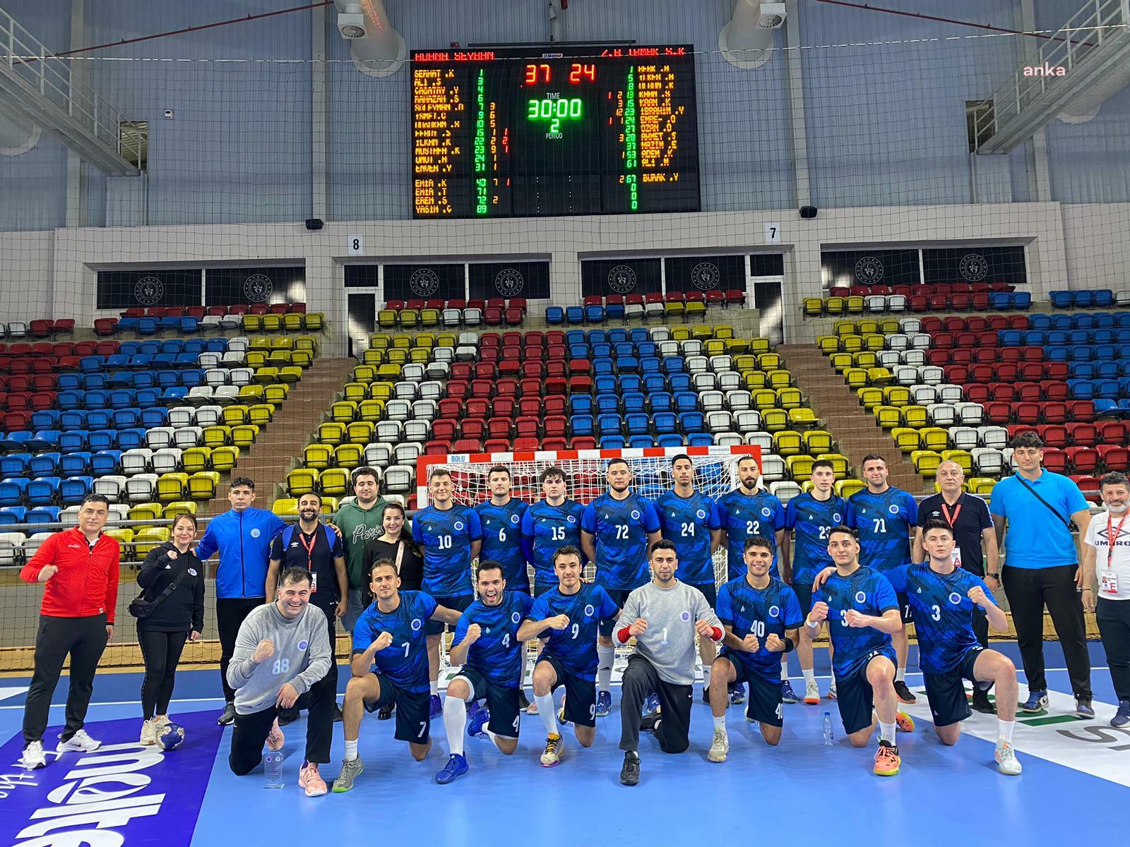 SEYHAN BELEDİYESPOR ERKEK HENTBOL TAKIMI, ZEYTİNBURNU IRMAKSPOR’U MAĞLUP ETTİ