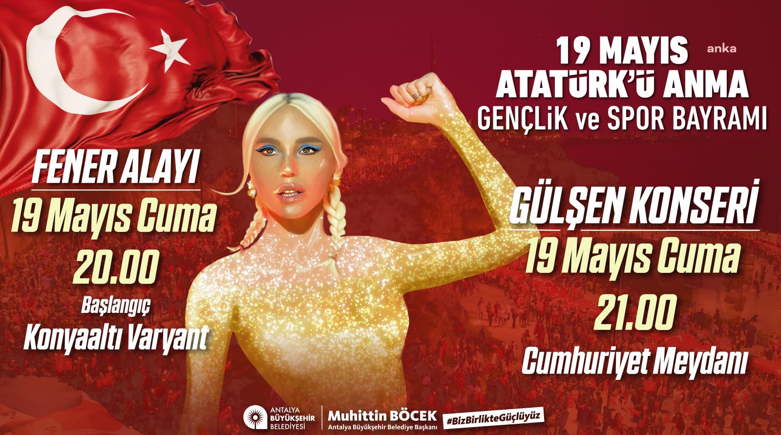 ANTALYA BÜYÜKŞEHİR BELEDİYESİ, 19 MAYIS'A HAZIR