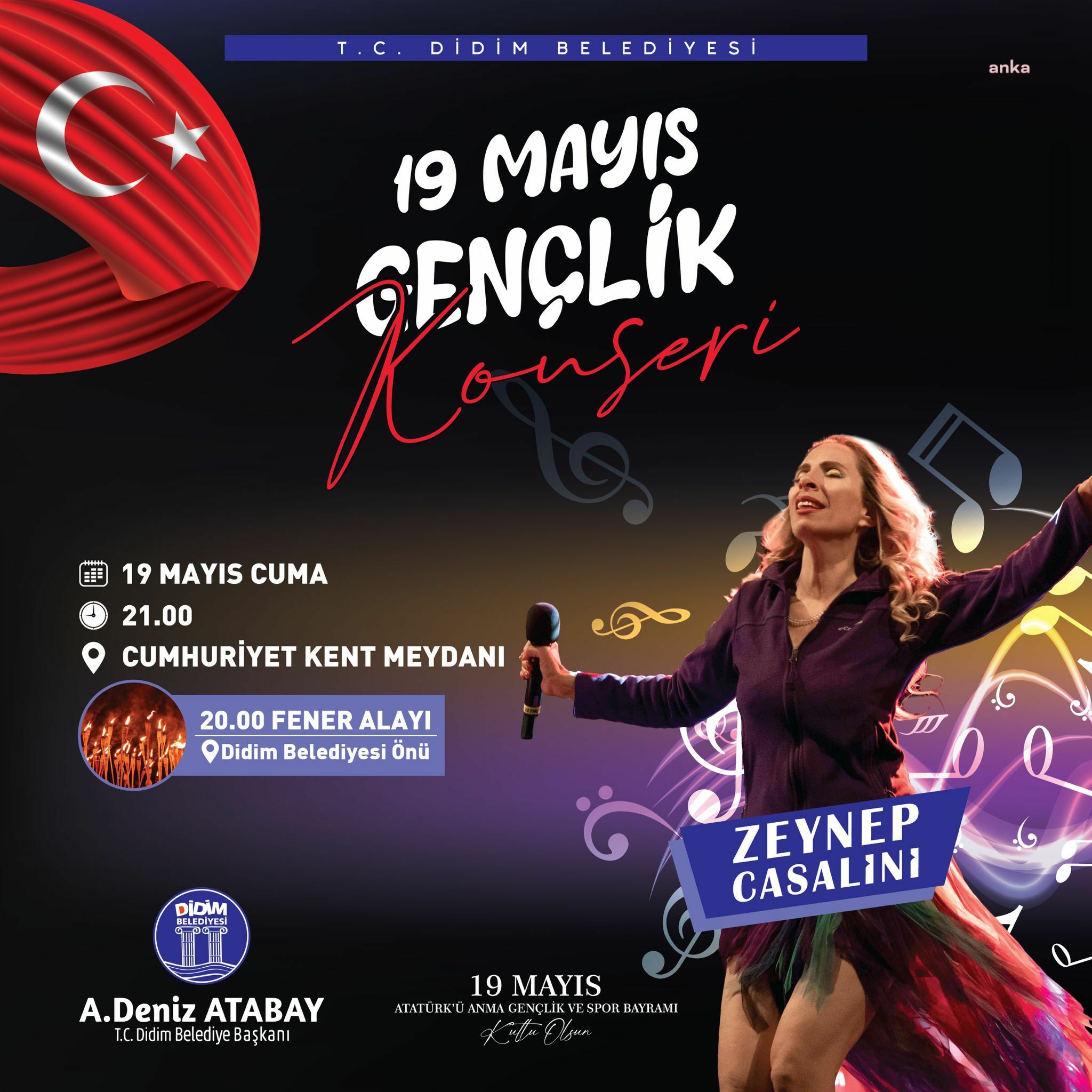DİDİM’DE 19 MAYIS COŞKU İLE KUTLANACAK