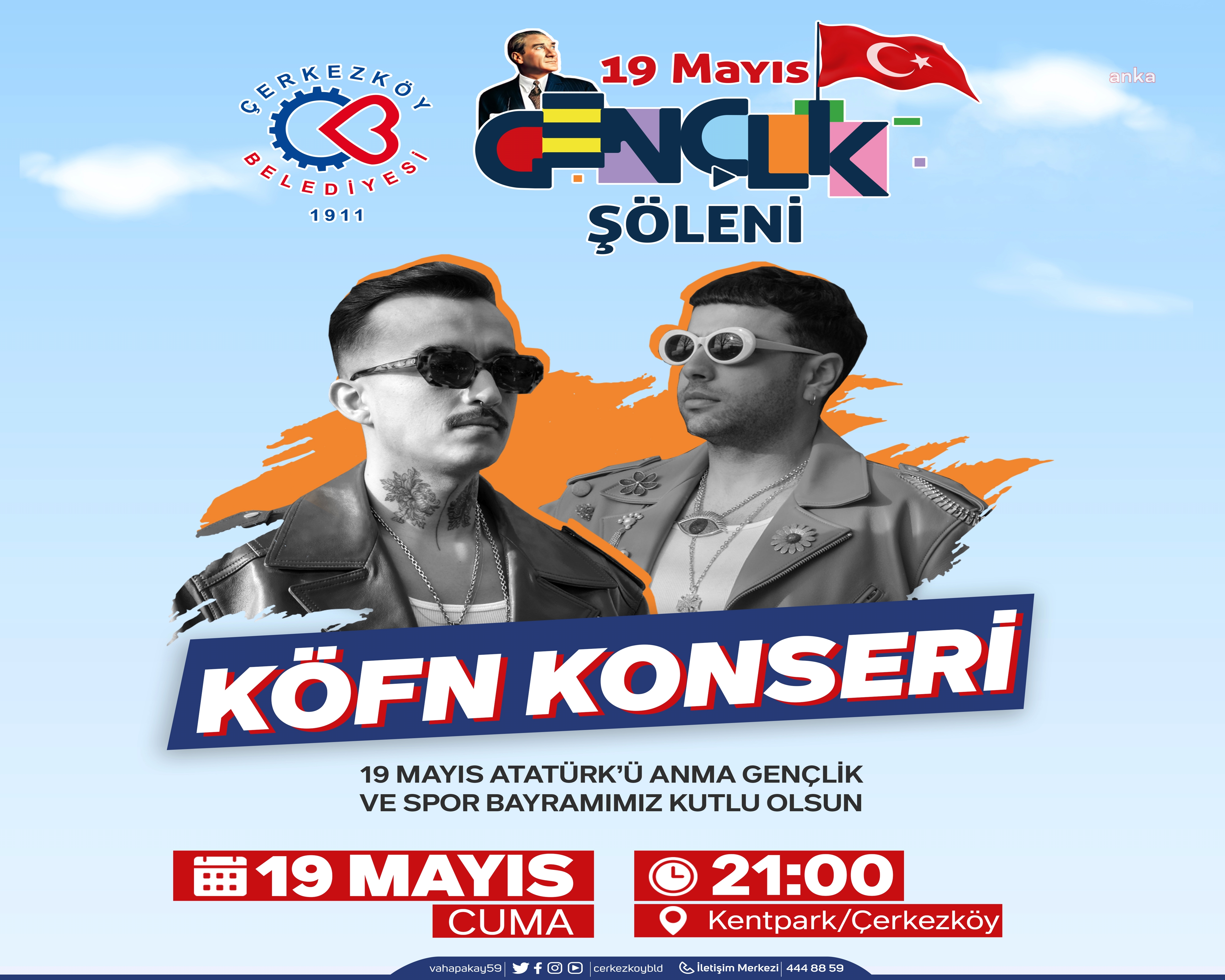 ÇERKEZKÖY, 19 MAYIS’I ‘KÖFN’ KONSERİ İLE KUTLAYACAK