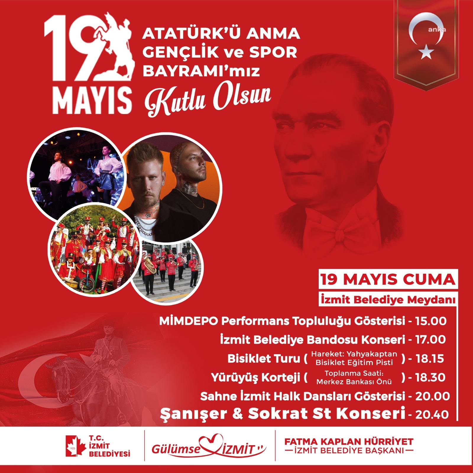 İZMİT'TE GENÇLER 19 MAYIS'DA MEYDANDA BULUŞACAK