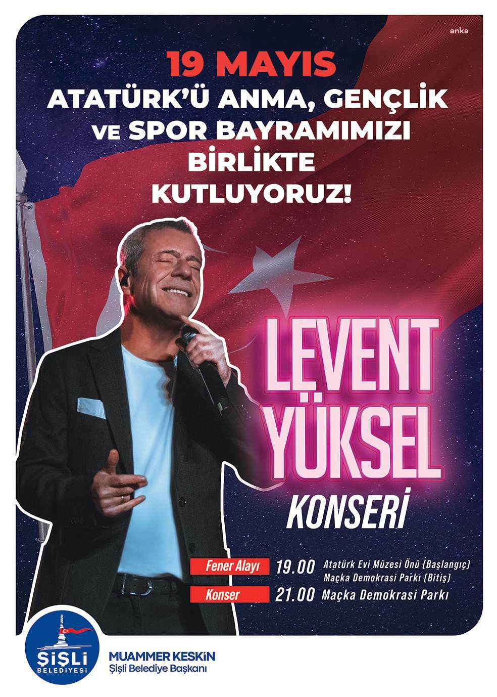 ŞİŞLİ’DE COŞKULU 19 MAYIS KUTLAMASI