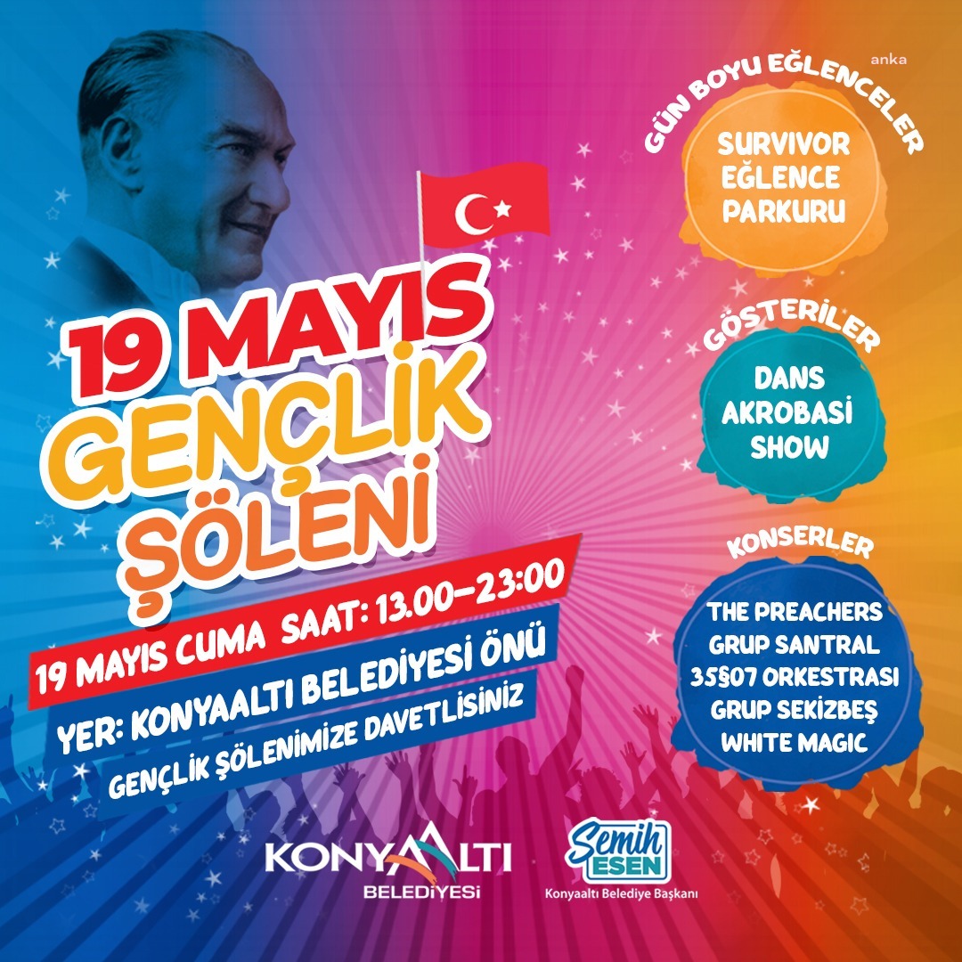 KONYAALTI BELEDİYESİ, 19 MAYIS KUTLAMALARINA HAZIR