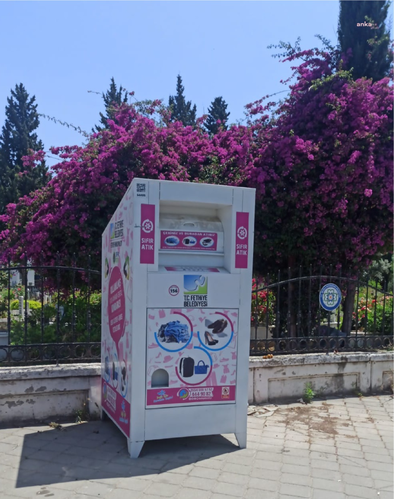 FETHİYE’DE ATIK TEKSTİL KUMBARALARI YENİLERİYLE DEĞİŞTİRİLDİ