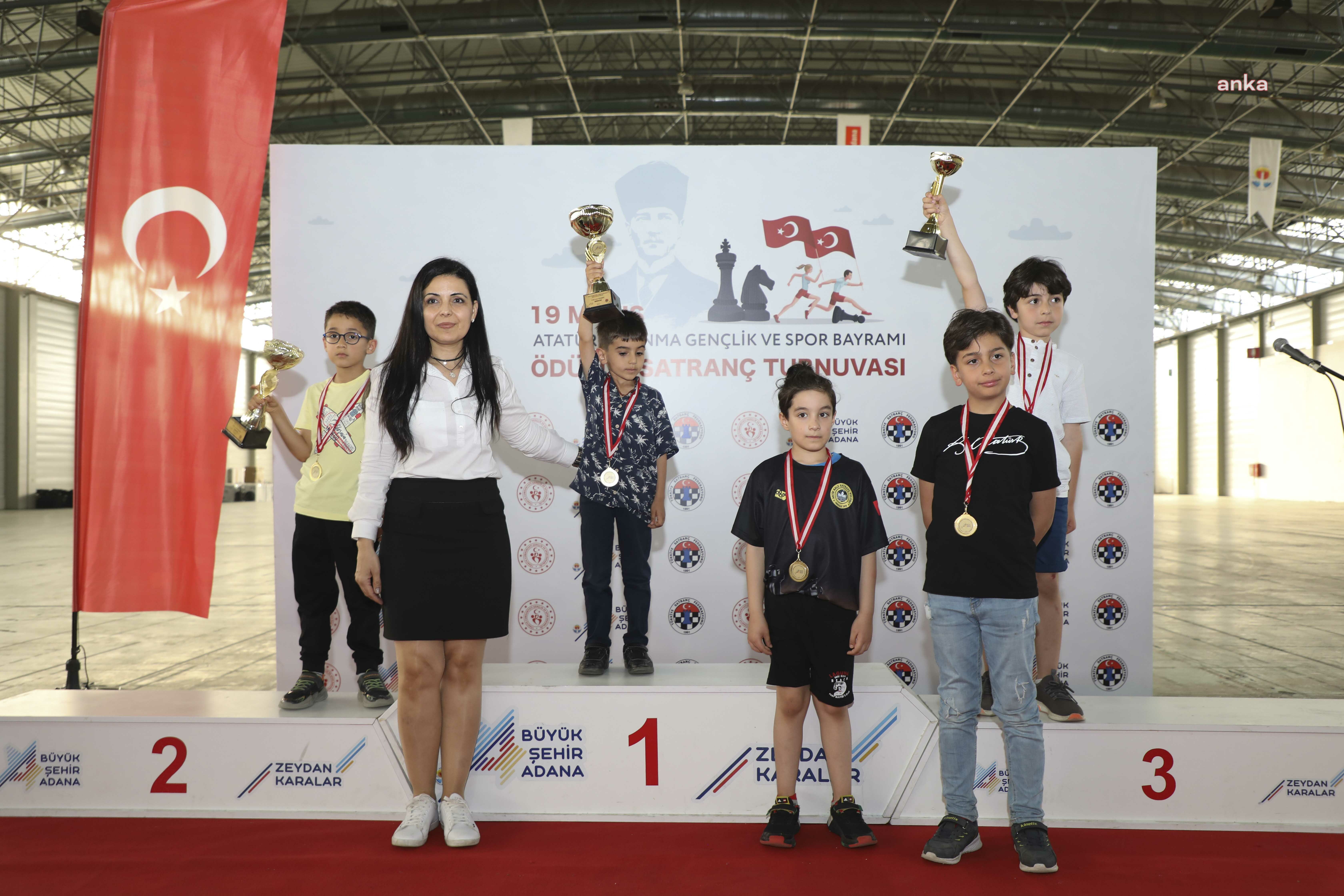 ADANA BÜYÜKŞEHİR’İN DESTEKLEDİĞİ SATRANÇ TURNUVASINDA ÖDÜLLER SAHİPLERİNİ BULDU