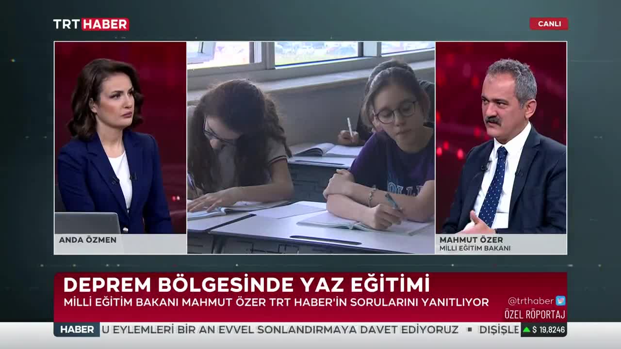 MİLLİ EĞİTİM BAKANI ÖZER: "OKULLAR 16 HAZİRAN’DA KAPANACAK. DEPREM BÖLGESİNDE TOPLAMDA 2 AYLIK TELAFİ EĞİTİMİ YAPILACAK"