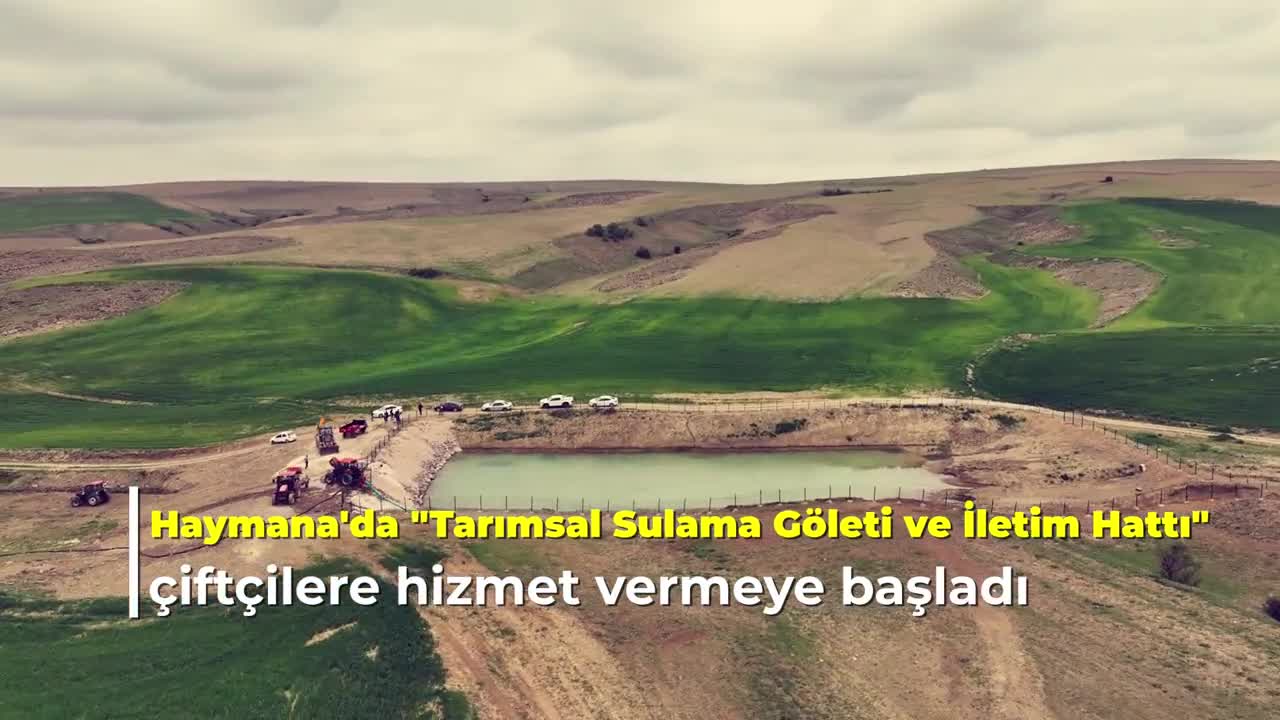 ANKARA BÜYÜKŞEHİR BELEDİYESİ, ‘TARIMSAL SULAMA GÖLETİ VE İLETİM HATTI PROJESİ’Nİ YAŞAMA GEÇİRDİ… MANSUR YAVAŞ: "HAYMANA'DA 1.500 DÖNÜMLÜK KURU TARIM ALANINDA SULU TARIMA GEÇİLMESİNİ SAĞLADIK"