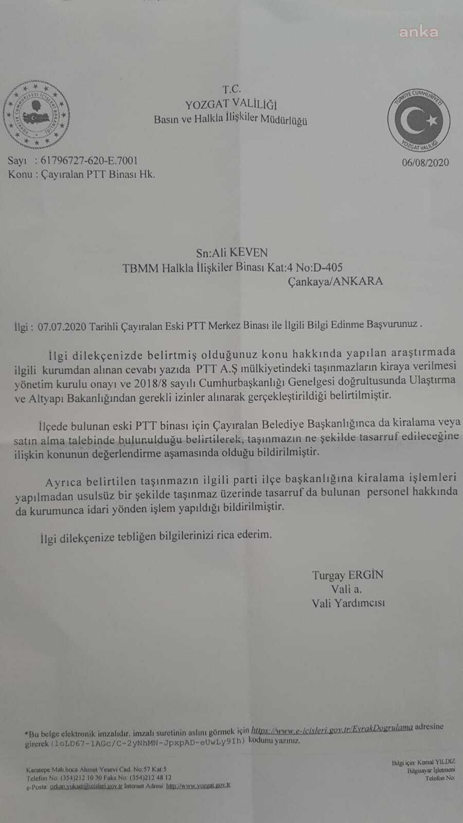 "PTT BİNASINI AKP'YE KİM VERDİ"