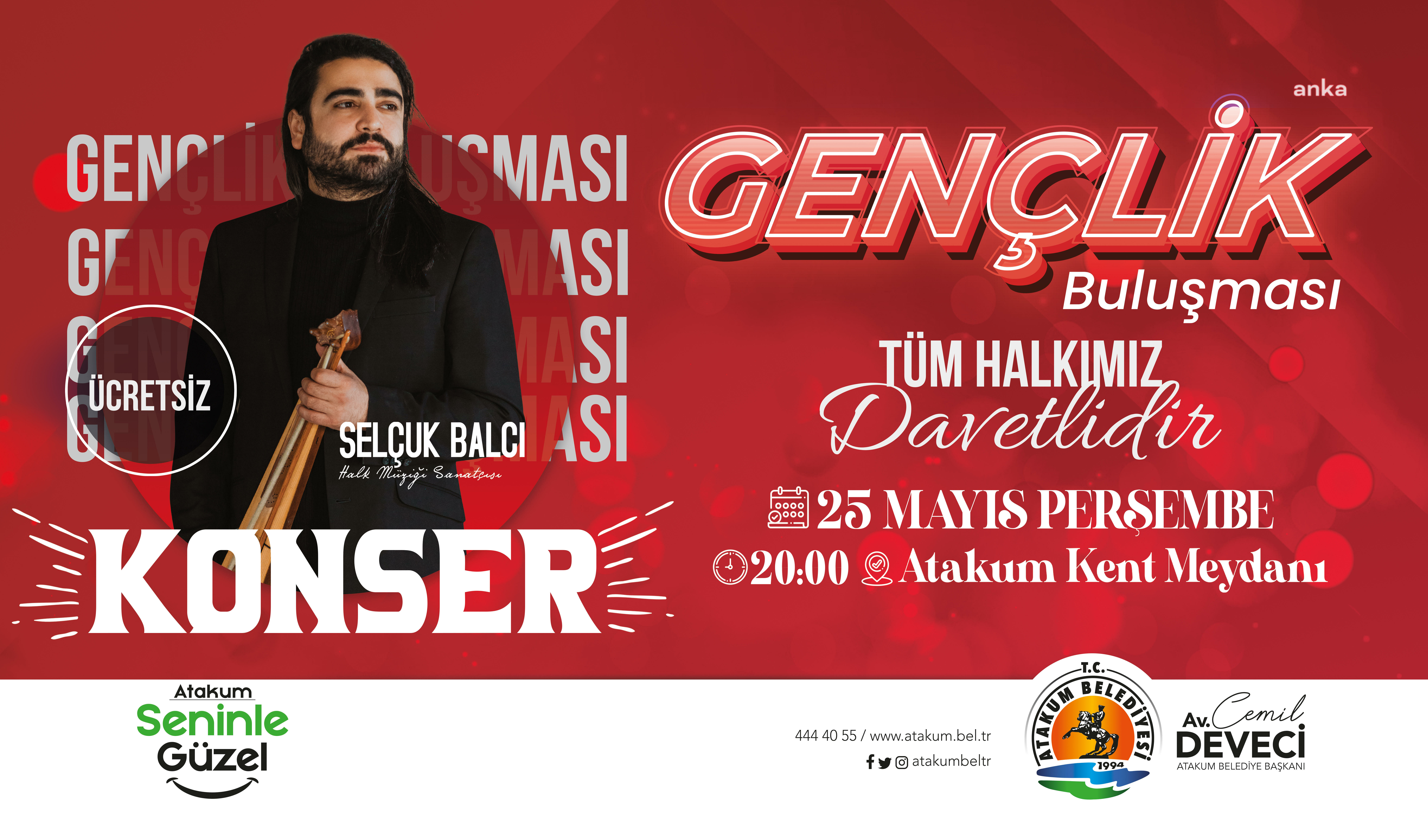 ATAKUM BELEDİYESİ ‘GENÇLİK BULUŞMASI’ DÜZENLİYOR